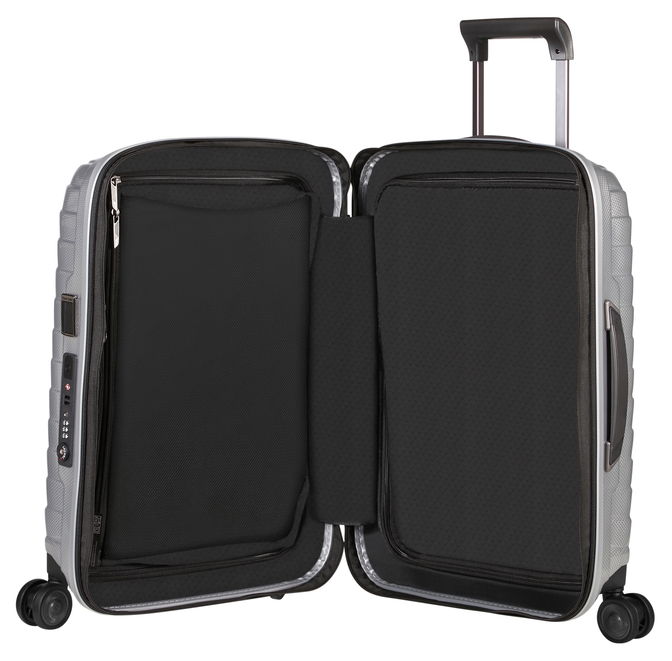 Samsonite Hartschalen-Trolley »PROXIS 55 exp«, 4 St. Rollen, Handgepäck-Koffer Reisekoffer TSA-Zahlenschloss USB-Schleuse