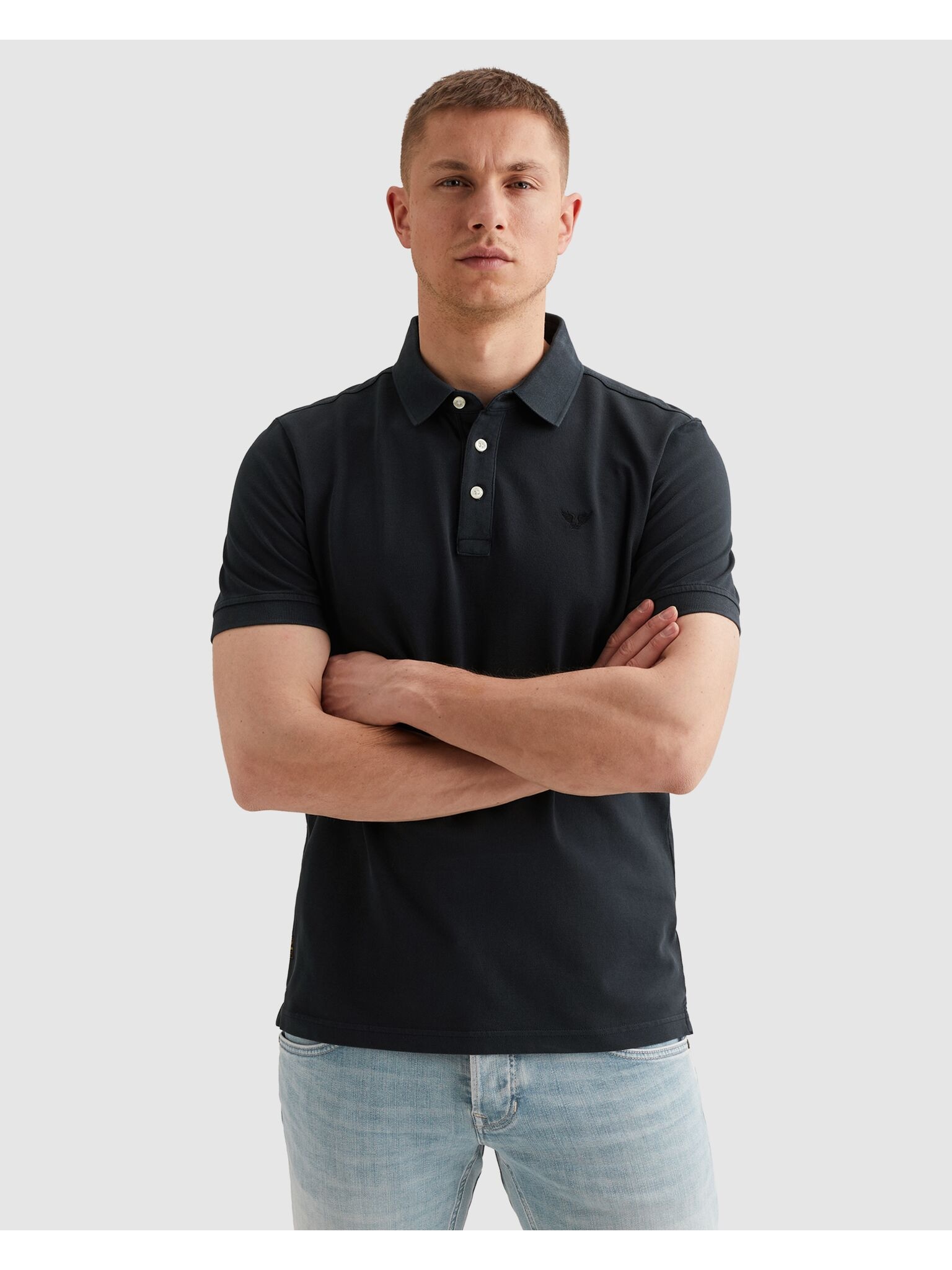 PME LEGEND Poloshirt mit Logo-Stickerei