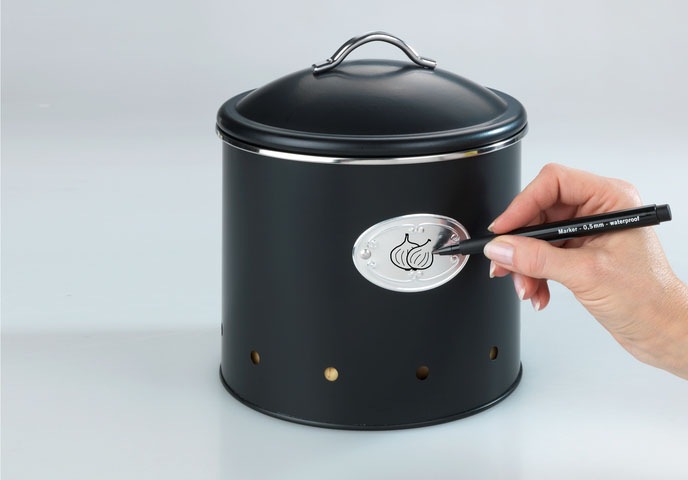 WENKO Vorratsdose »Modell Nero«, (1 tlg.), luftdurchlässige Dose im Retro-Design, ideal für Zwiebeln & Kartoffeln