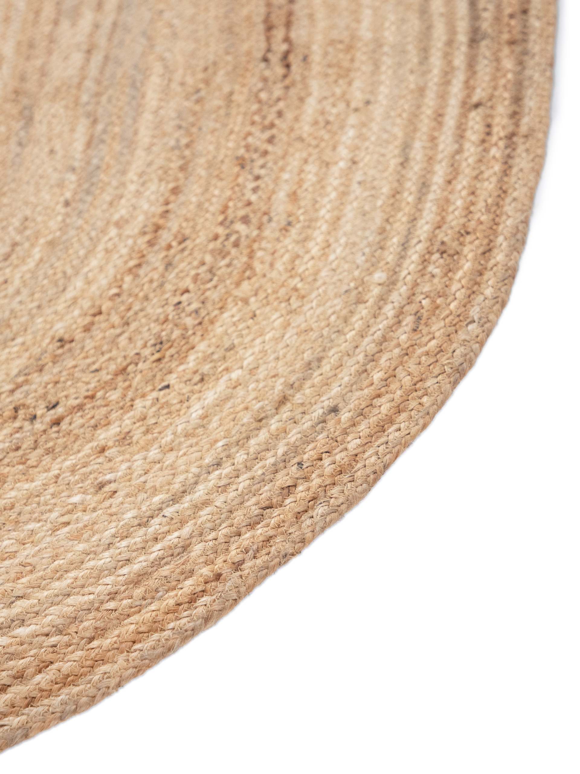 carpetfine Teppich »Nele Juteteppich Naturfaser«, rund, 6 mm Höhe, geflochtener Wendeteppich aus 100%Jute, in rund und oval, viele Größen