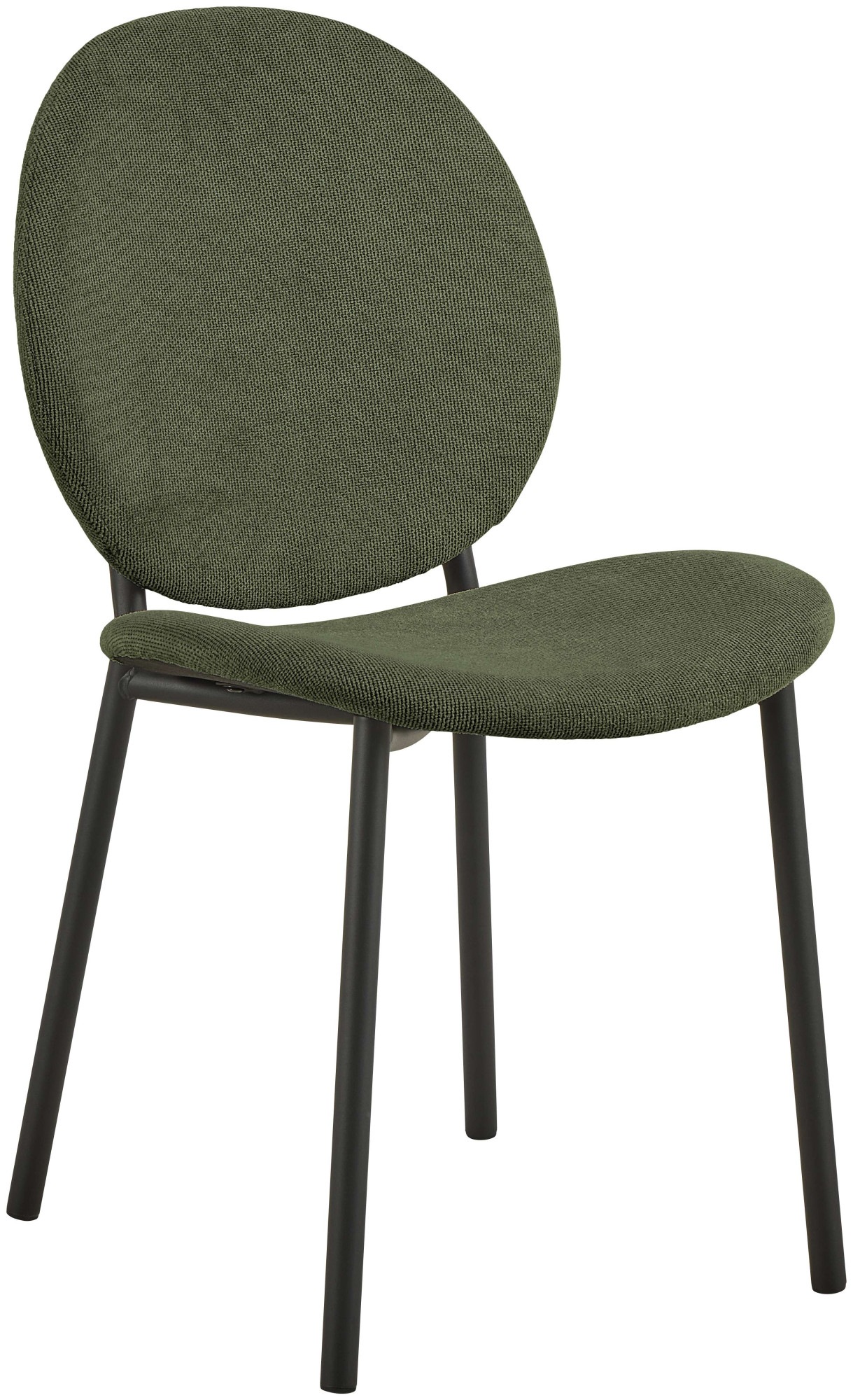 ACTONA GROUP Esszimmer-Set »Esspruppe, Speisetisch mit Wohnzimmerstühlen«, (Komplett-Set, 5 St., 1x Tisch + 4x Stuhle), Rechteckig Esstisch + 4x Stühle, Wildeiche, waldgrün, 120x80x75 cm