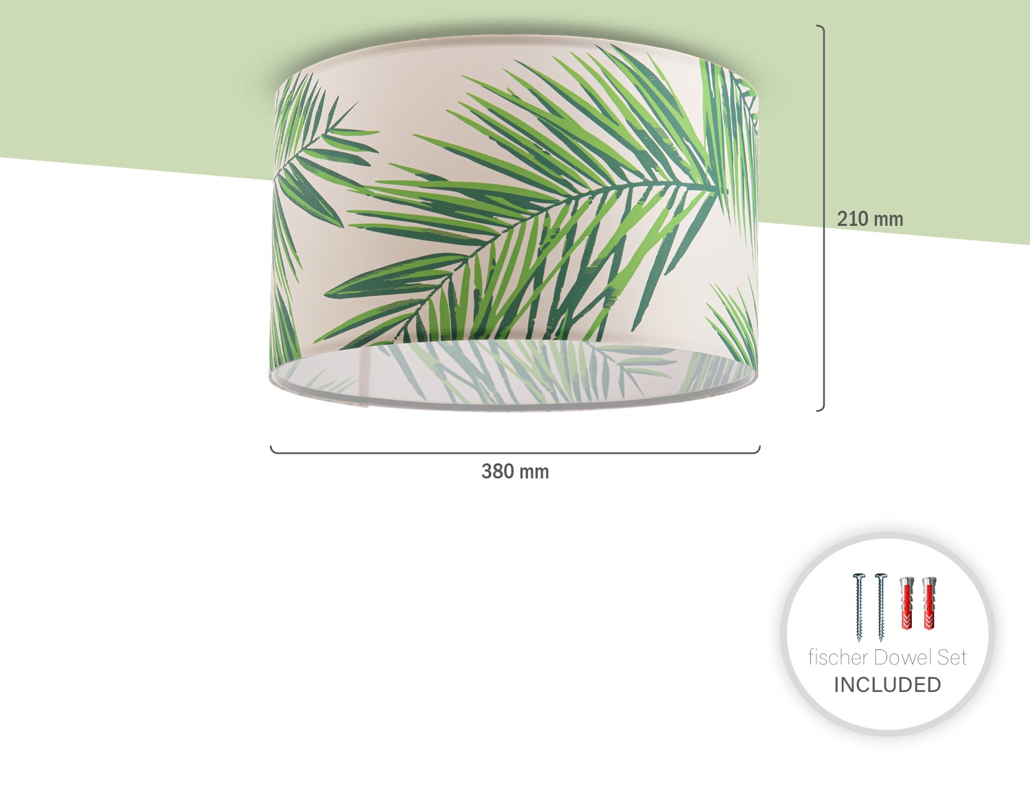 Paco Home Deckenleuchte »Ostende 537« E27 Schlafzimmerlampe Lampenschirm Deko Wohnzimmer Deckenleuchte Palme