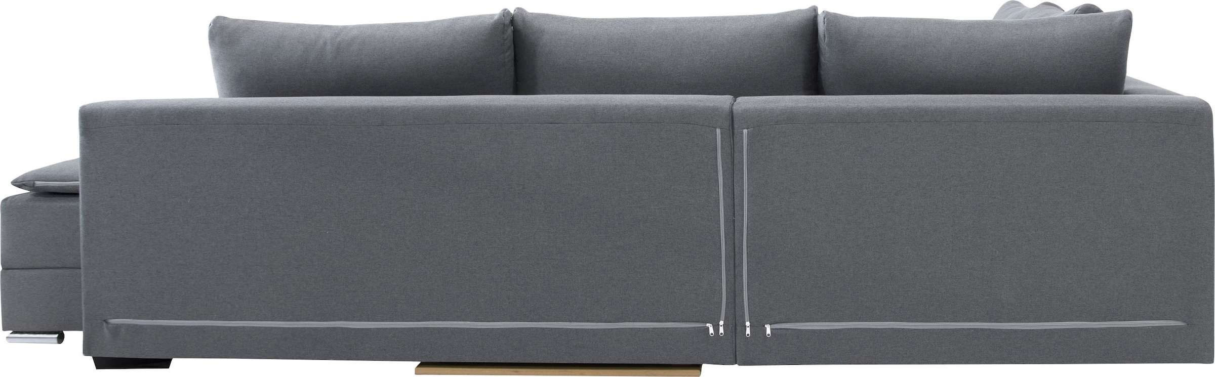 INOSIGN Ecksofa »Göteborg«, mit Boxspring-Bettfunktion und Bettkasten, Dauerschlaffunktion, Topper