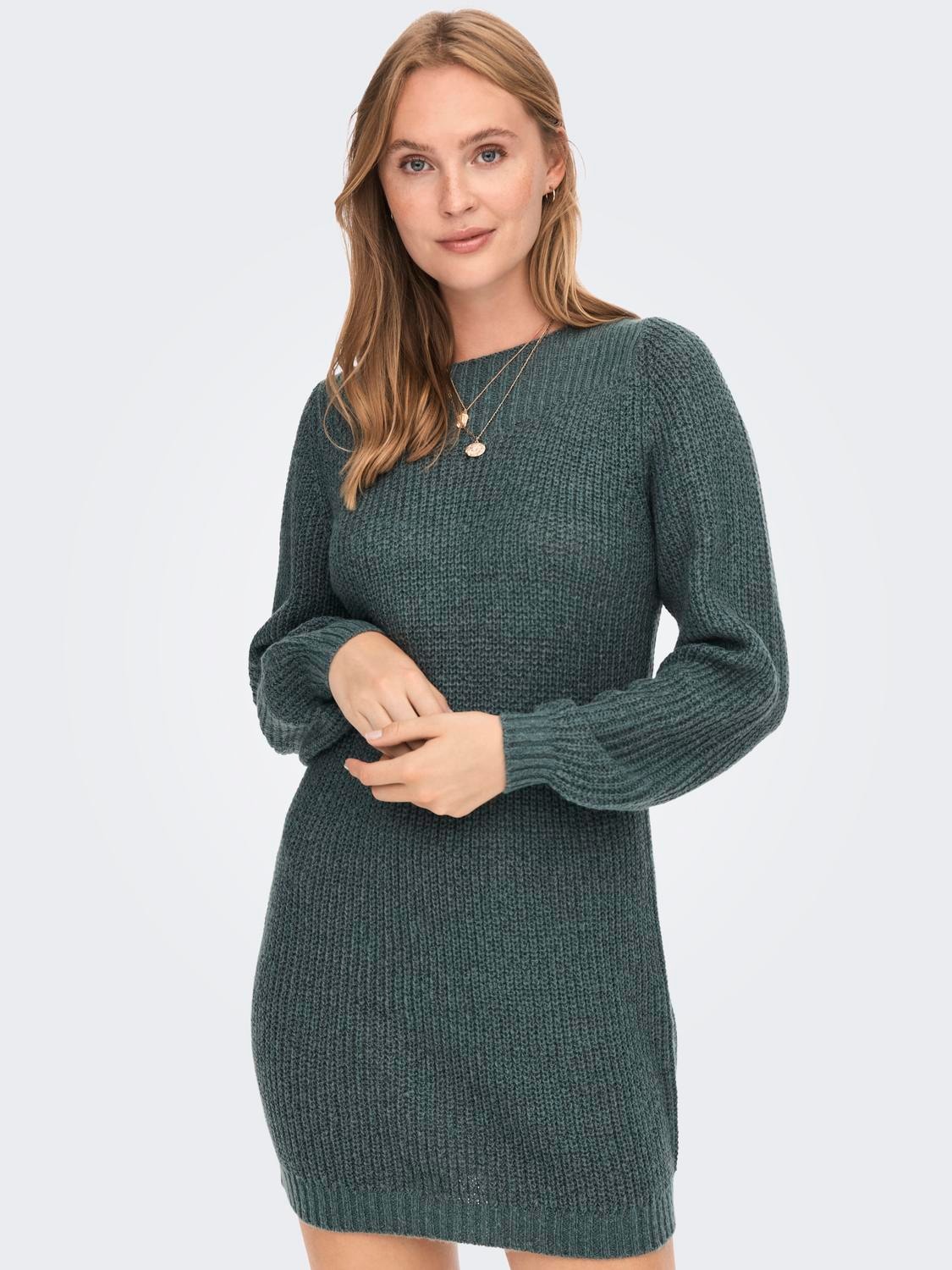 JDY Minikleid »JDYWHITNEY MEGAN L/S BOAT DRESS KNT NOOS«, Sommerkleid