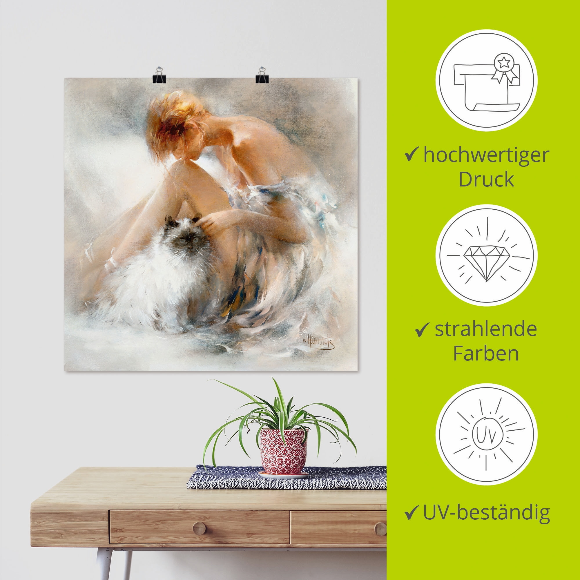 Artland »Verlangen« Frau 1 Stk. tlg. ohne Rahmen