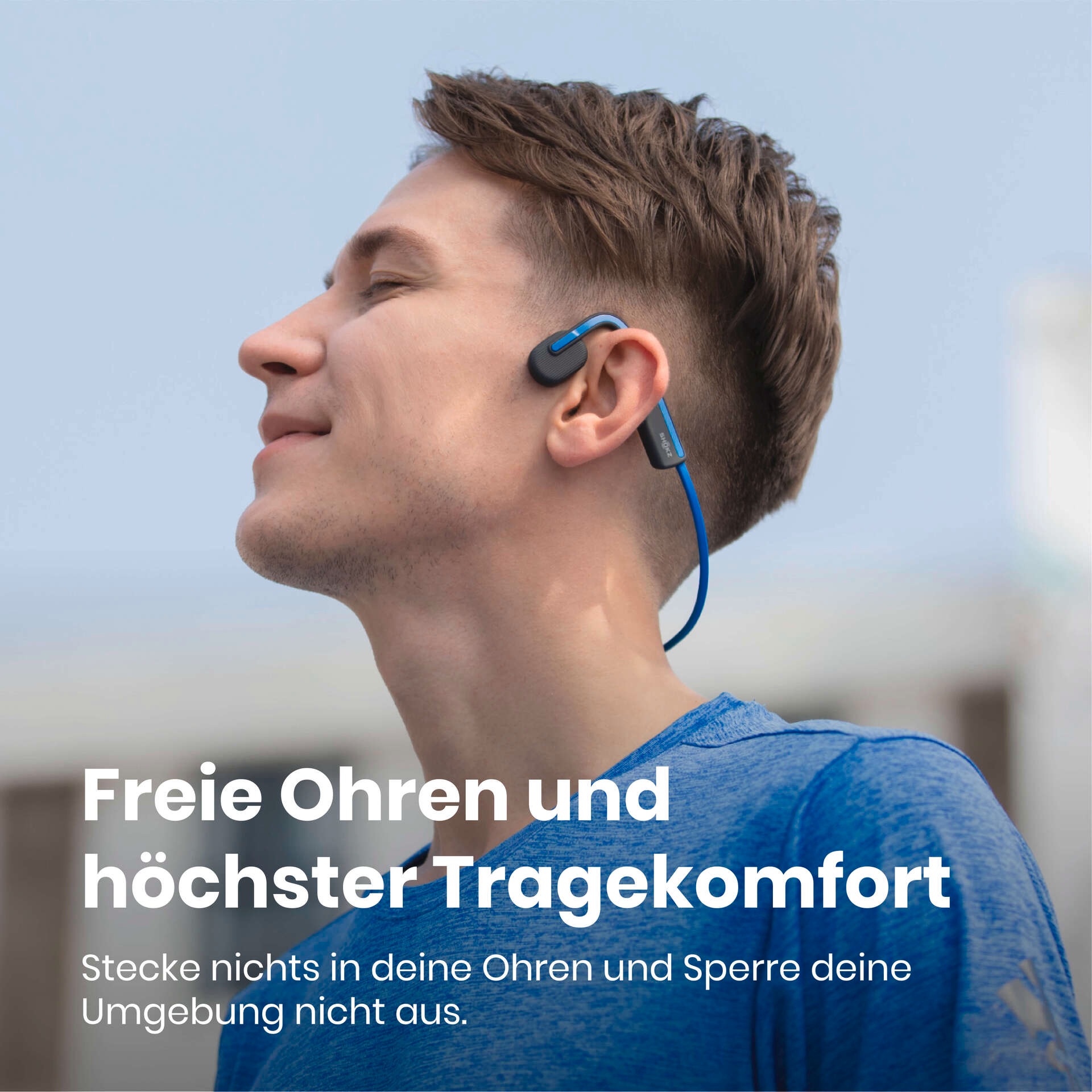 Shokz Open-Ear-Kopfhörer »OpenMove + Cooling Towel«