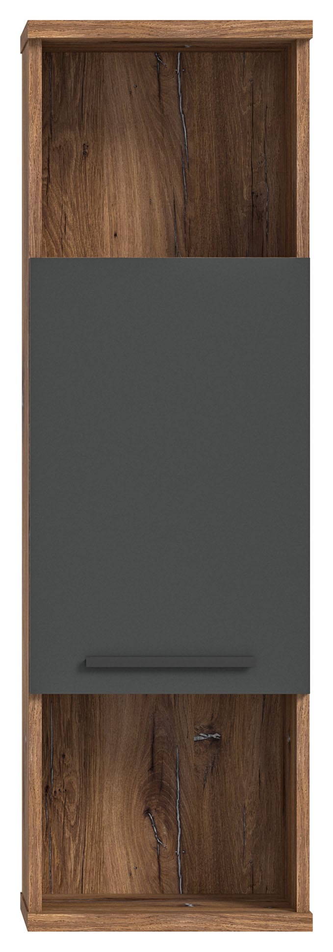 welltime Midischrank »Agen, Breite 35 cm, 1 Tür, 2 offene Fächer, 1 Einlegeboden«, (1 St.), Hängeschrank, Badmöbel, Badschrank, Schrank, Wandschrank, Badezimmer