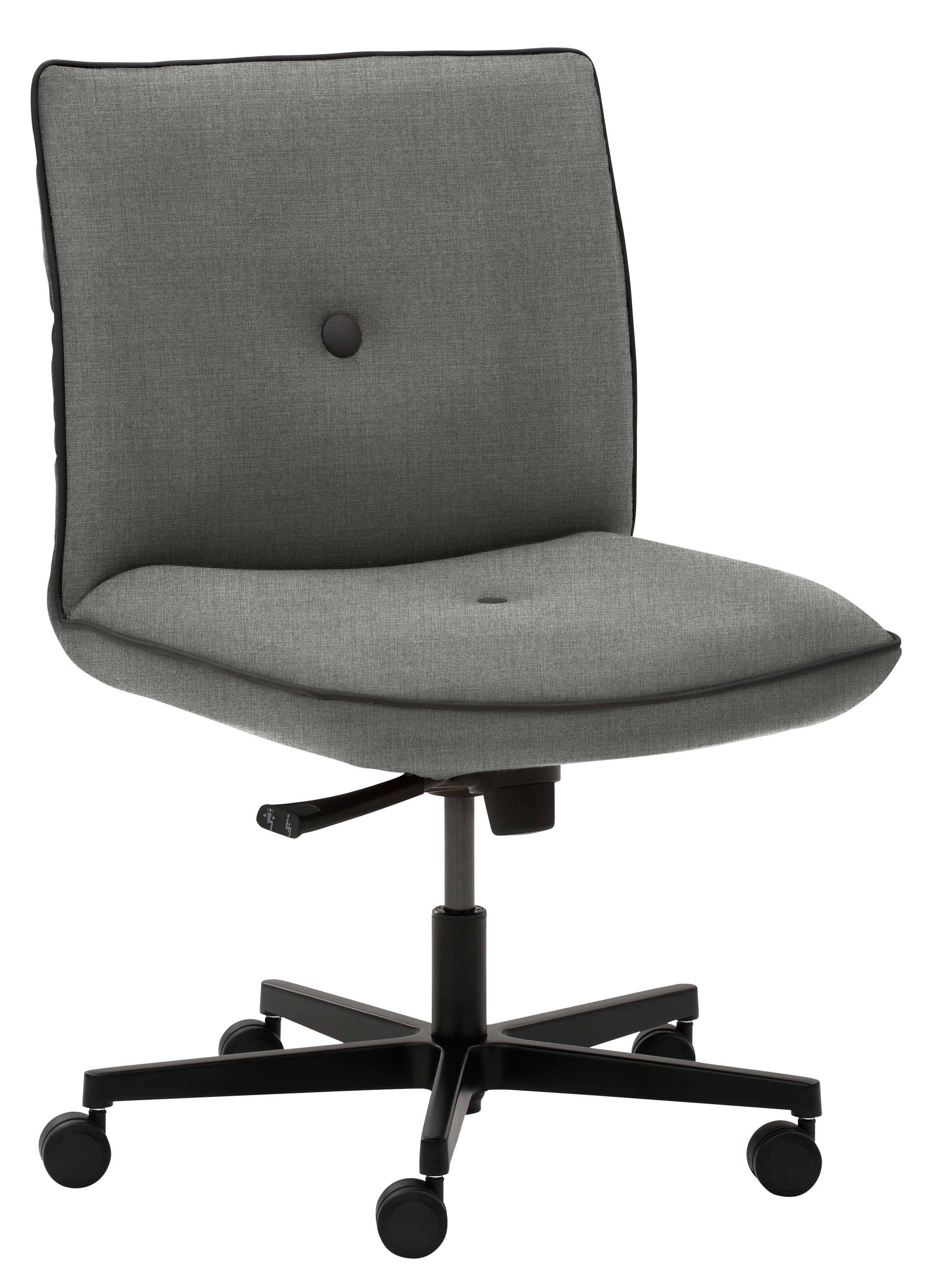 Mayer Sitzmöbel, Drehstuhl »myCOSYWORXX Homeoffice Sessel« () 1 Stk.besonders bequem gepolstert, Grau + Schwarz, Stoff, B/H/T: 58 cm x 89 cm x 64 cm, 