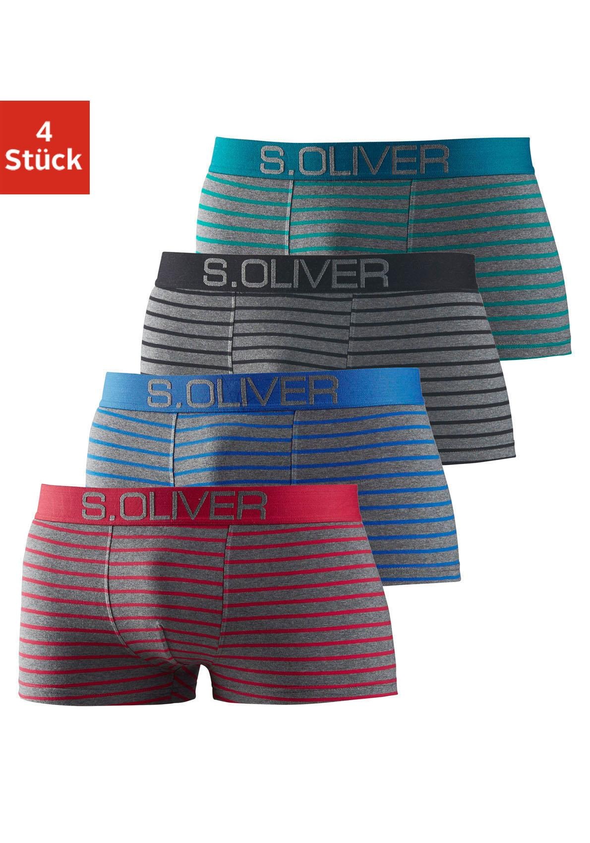 s.Oliver Hipster, (Packung, 4 St.), in Streifen-Optik kaufen
