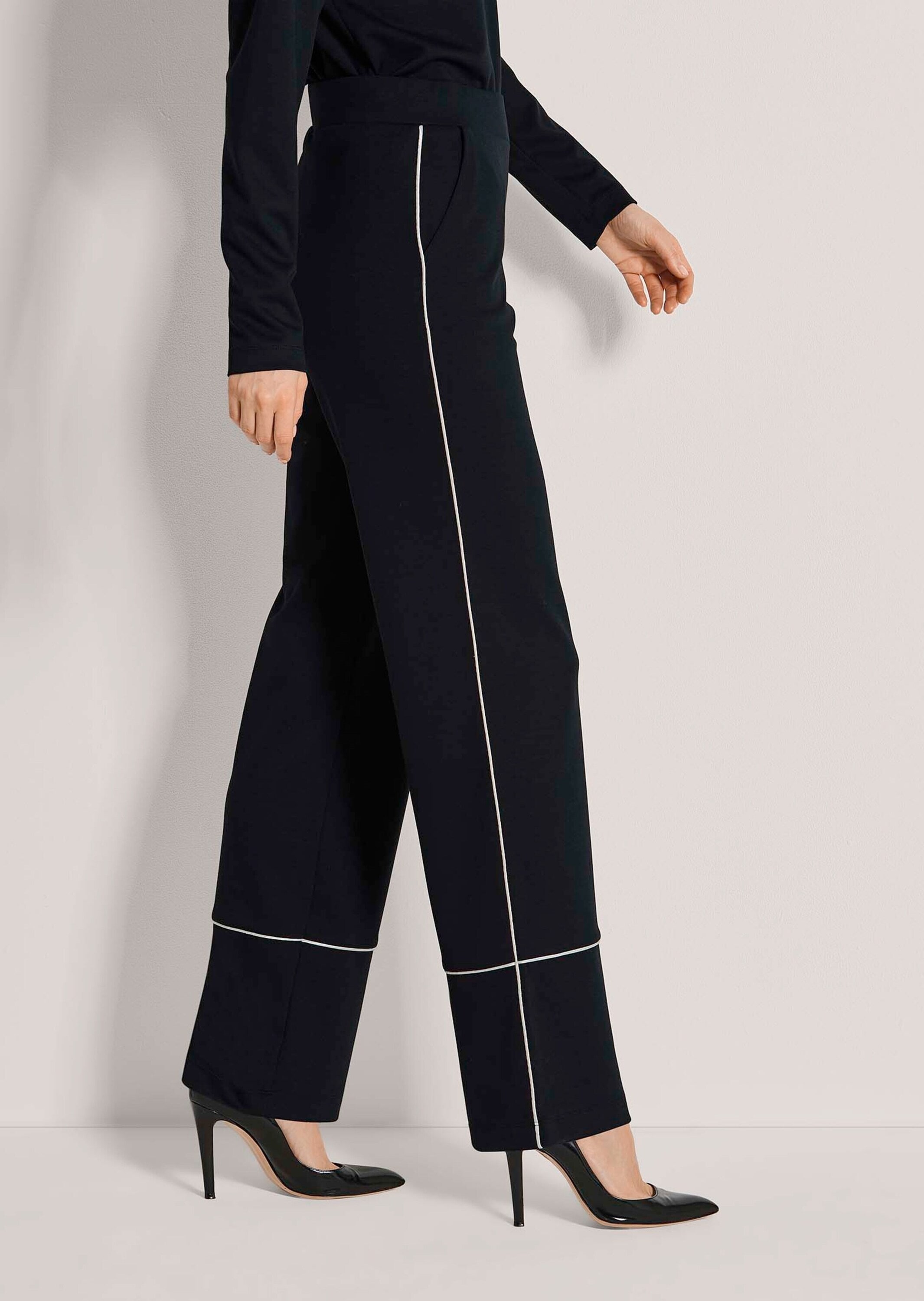 MADELEINE Jerseyhose »Hose Jersey-Schlupfhose mit Zierpaspeln«