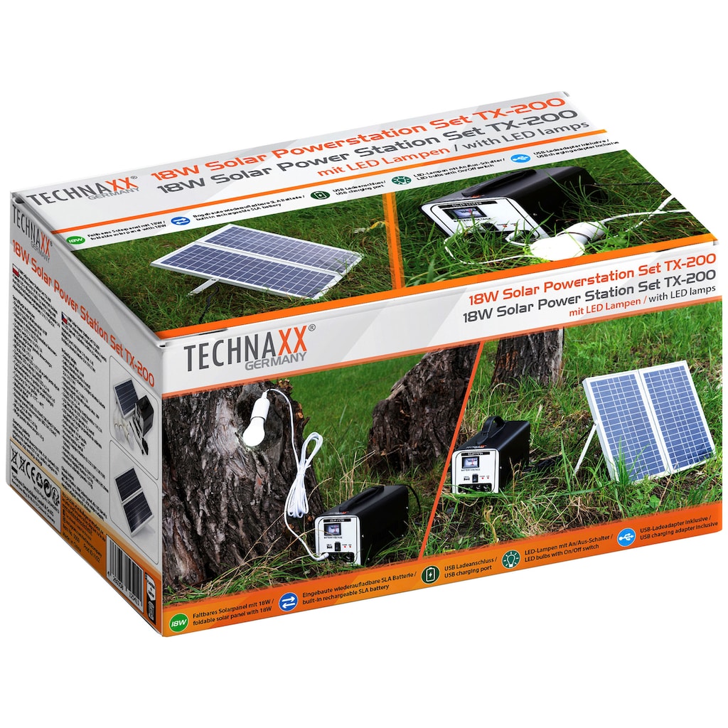 Technaxx Solaranlage »TX-200«, 18 W