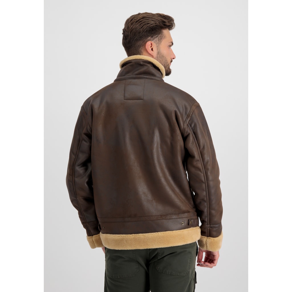 Alpha Industries Lederjacke »ALPHA INDUSTRIES Men - Leather & Faux Jackets B3 Arctic«