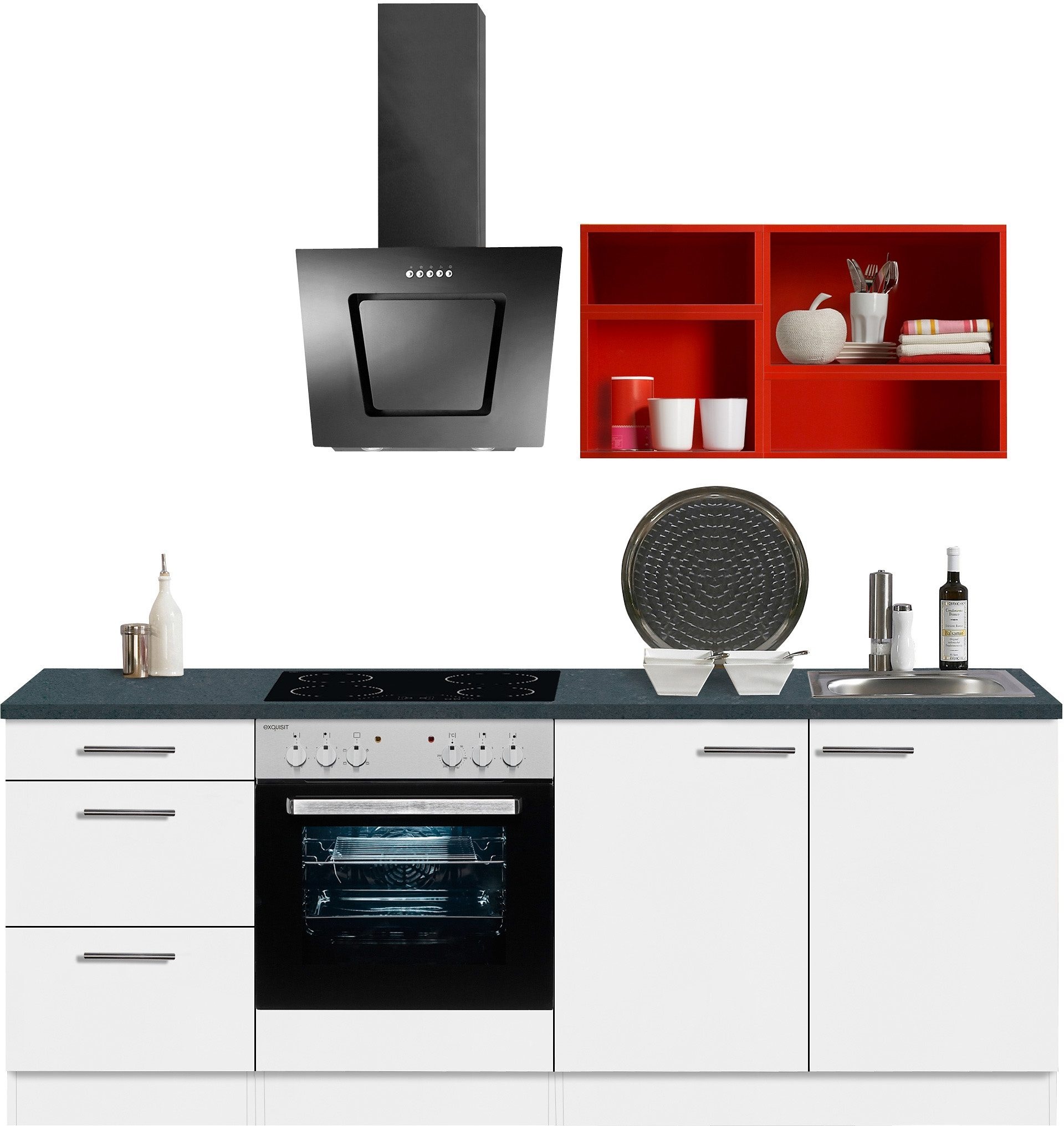 bestellen bequem OPTIFIT Küchenzeile »Mini«, E-Geräten, 210 Breite cm mit