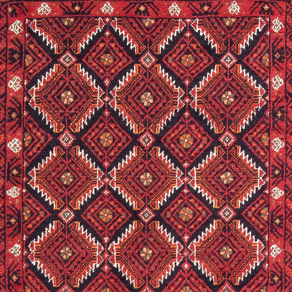 morgenland Hochflor-Läufer »Belutsch Durchgemustert Rosso 184 x 105 cm«, rechteckig