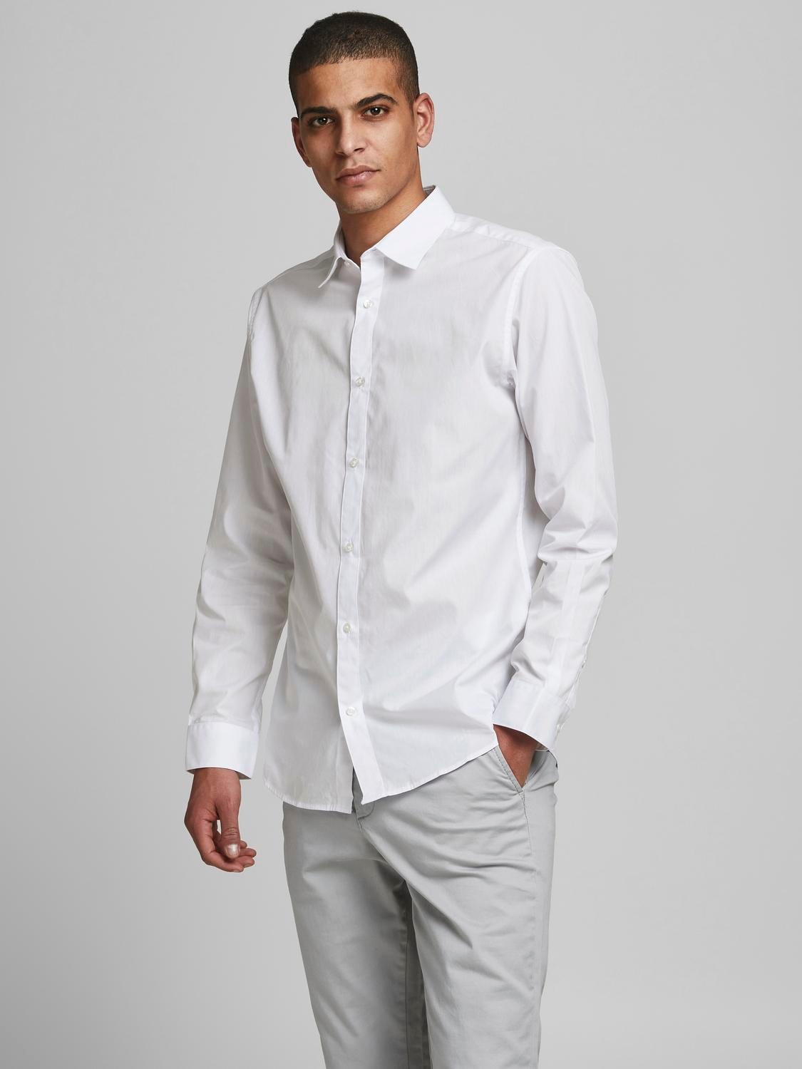 Jack & Jones Langarmhemd »JJJOE SHIRT LS 2 PACK MP«