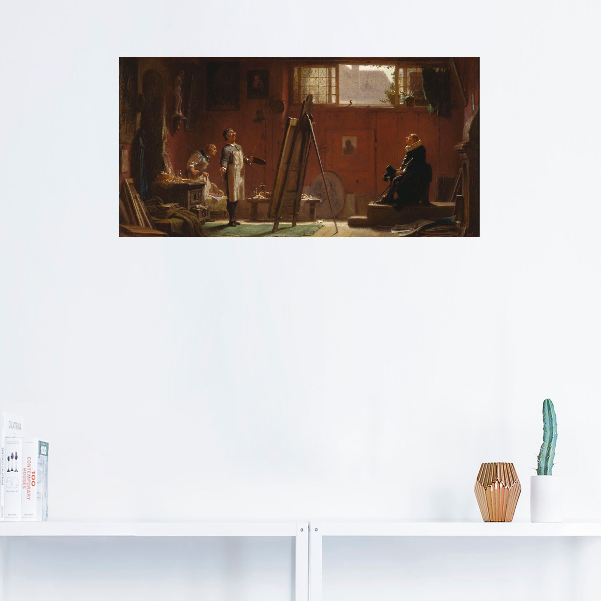 Artland Wandbild »Der Portraitmaler. Um 1858«, Berufe, (1 St.), als Leinwandbild, Wandaufkleber oder Poster in versch. Größen