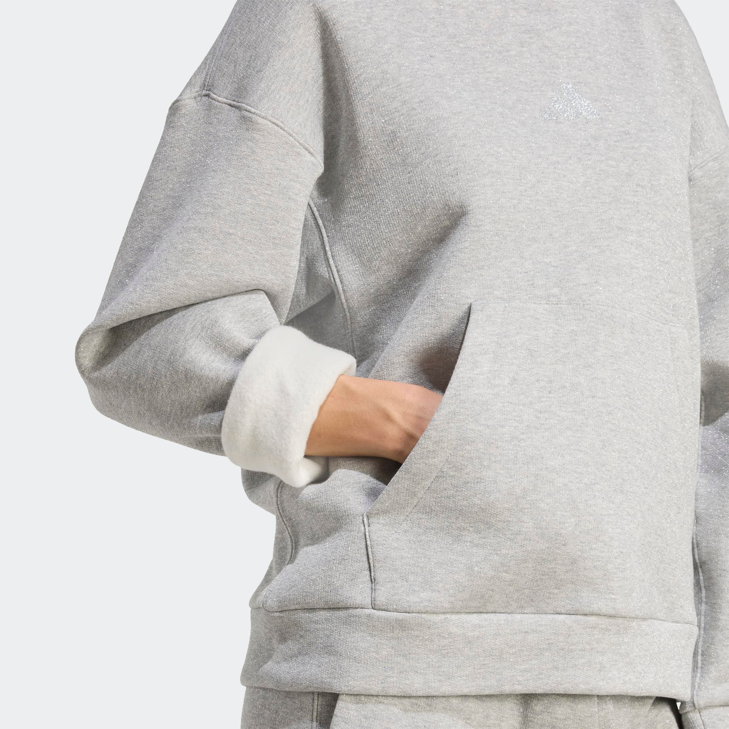 adidas Sportswear Kapuzensweatshirt »ALL SZN HOLIDAY GLITTER FLEECE LOOSE HOODIE«
