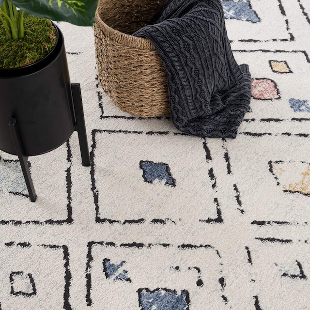 Carpet City Teppich »Mista 2574«, rechteckig, Kurzflor, Boho-Optik,  Multicolor, Weich