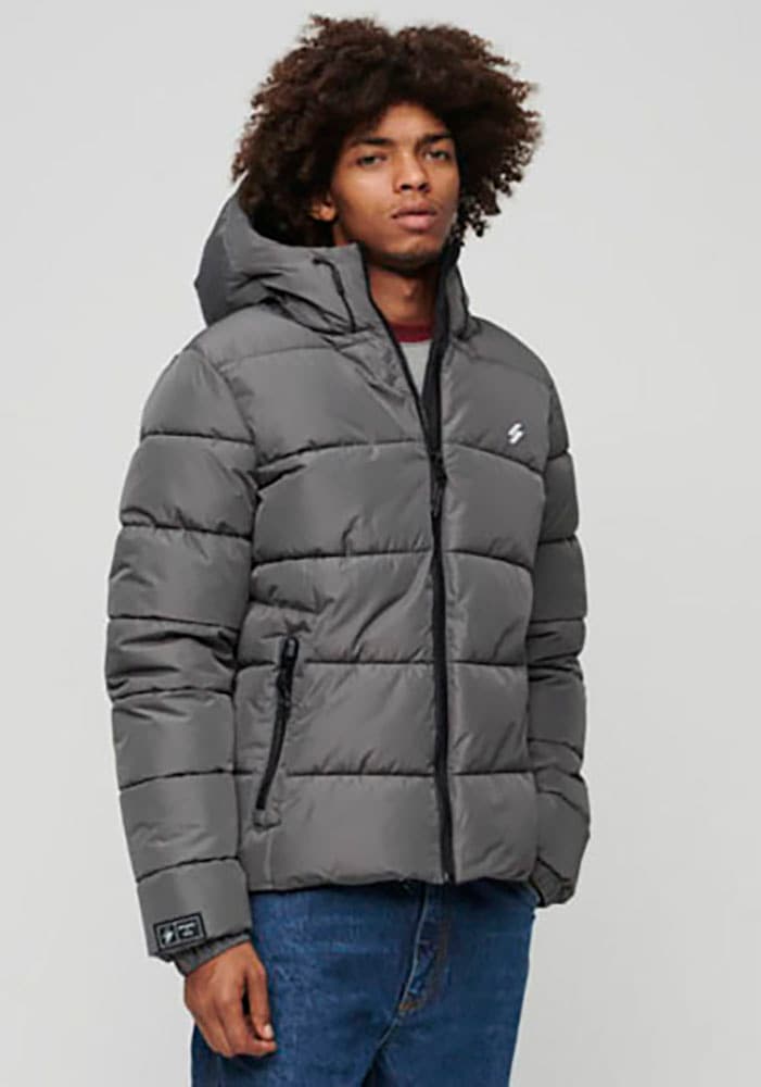 Steppjacke »HOODED SPORTS PUFFR JACKET«, mit Kapuze