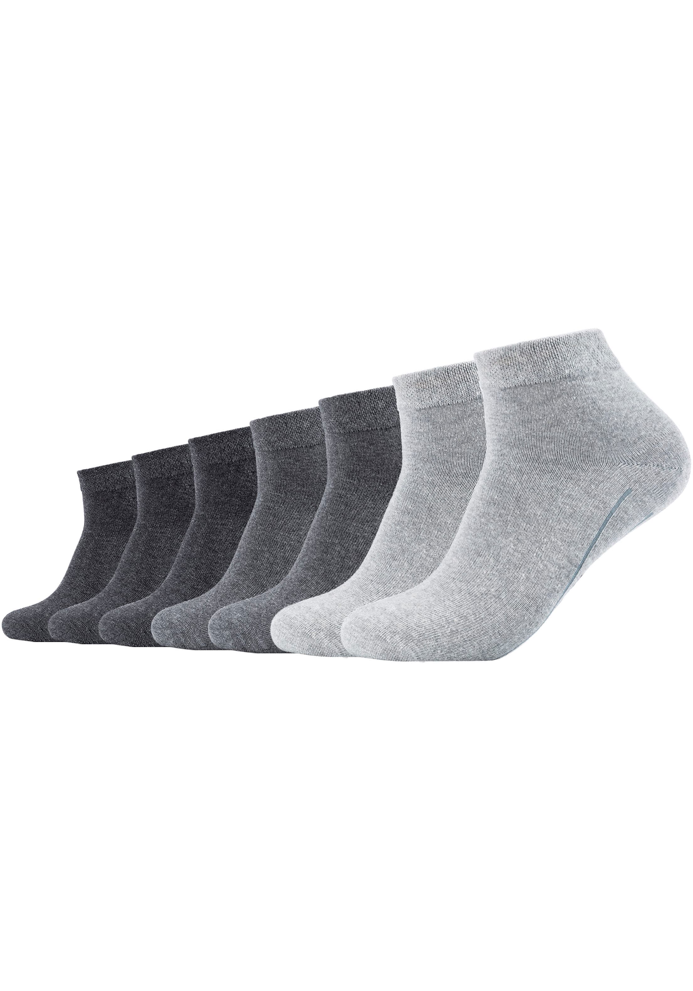 Tragegefühl Camano Kurzsocken, durch ♕ hohen (Packung, bei 7 Baumwollanteil Angenehmes Paar),