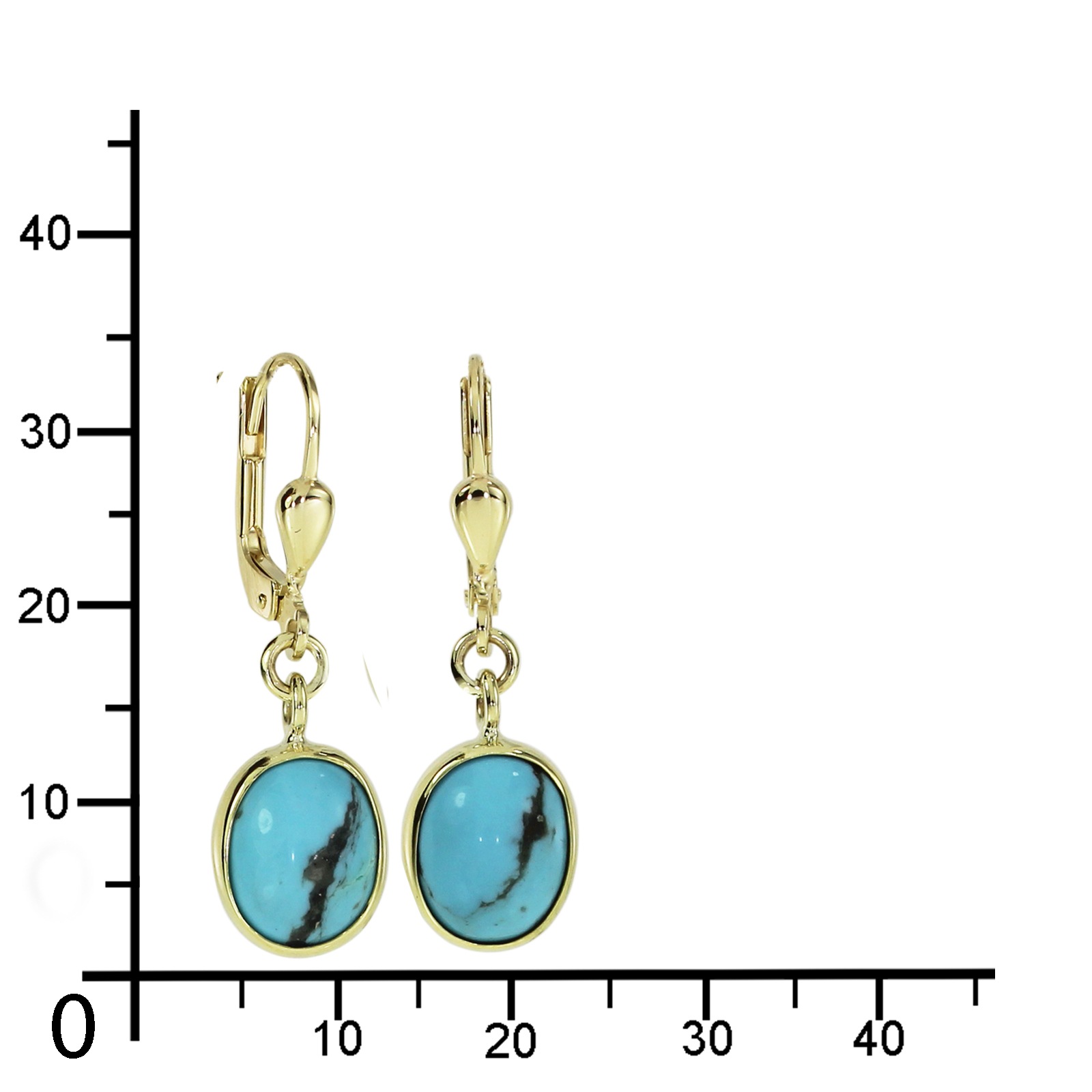 OSTSEE-SCHMUCK Paar Ohrhänger »Ostsee-Schmuck Ohrhänger Classic 10x8 mm«