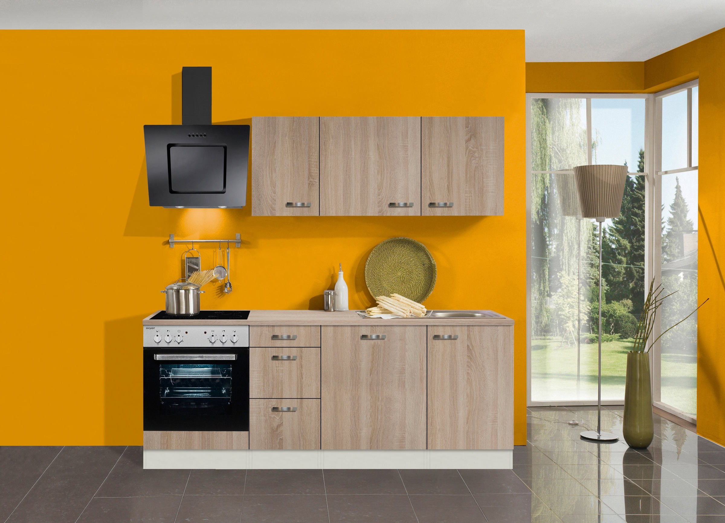 OPTIFIT Küchenzeile »Padua«, mit E-Geräten, Breite 210 cm auf Raten kaufen