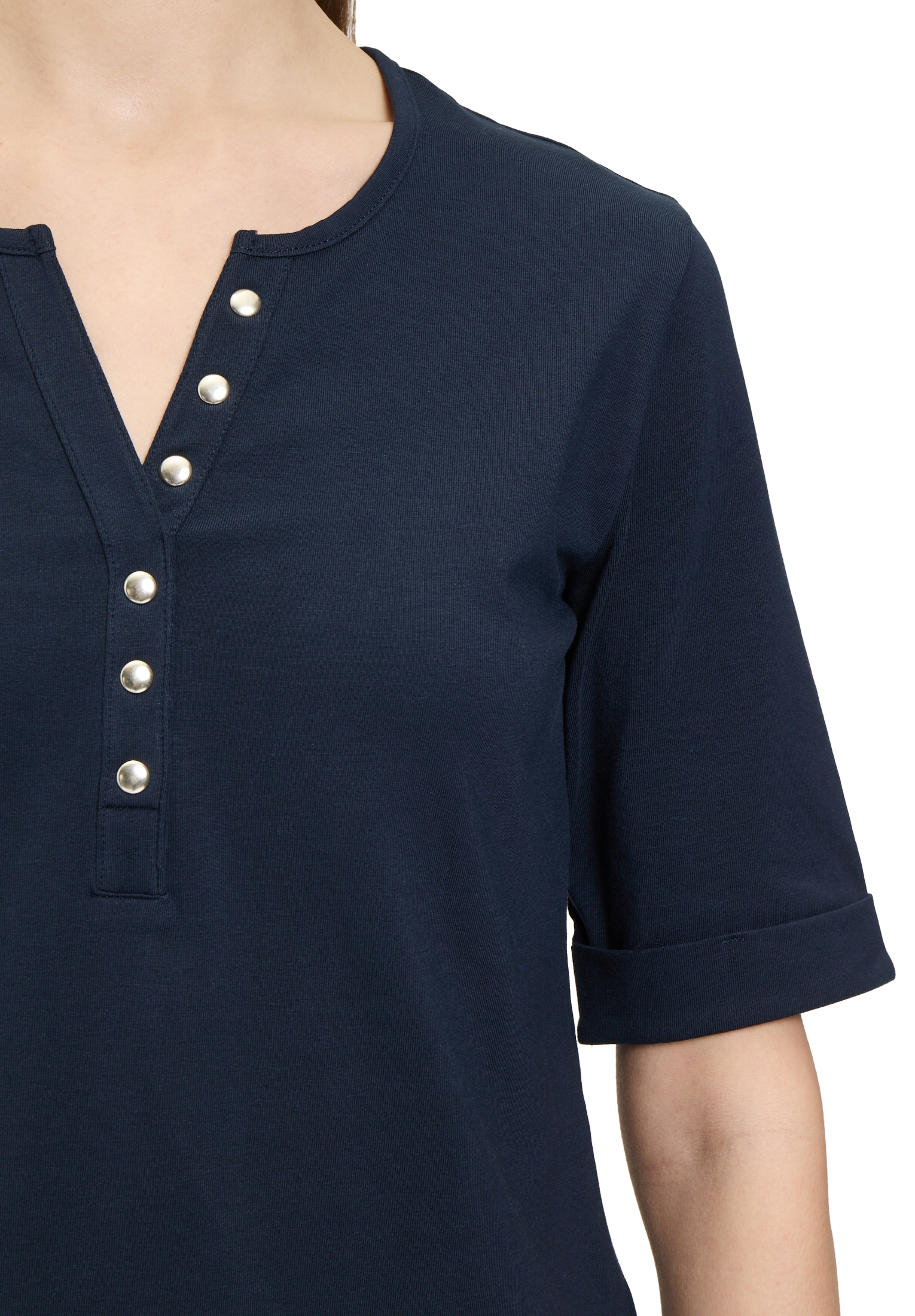 Betty Barclay T-Shirt »Basic Shirt mit Knöpfen«