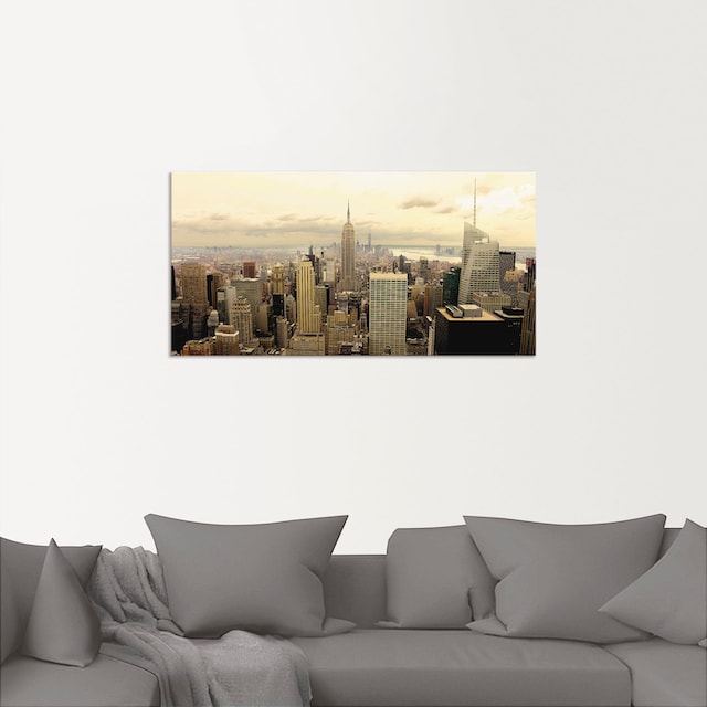Artland Wandbild »Skyline Manhattan - New York«, Amerika, (1 St.), als  Alubild, Leinwandbild, Wandaufkleber oder Poster in versch. Größen bequem  kaufen