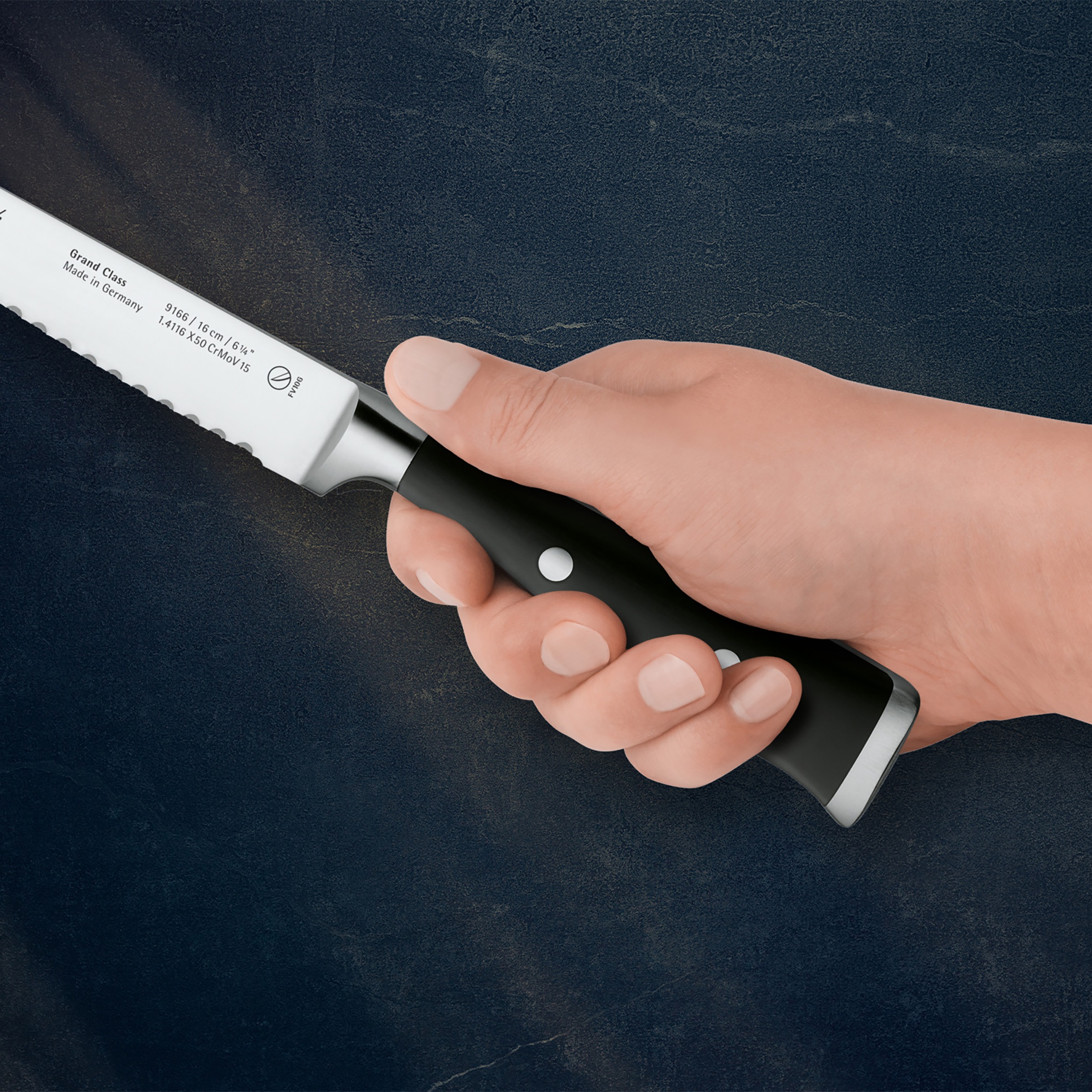 WMF Kochmesser »Grand Class«, (1 tlg.), 16 cm, langanhaltende Schärfe, handgeschmiedeter Spezialklingenstahl