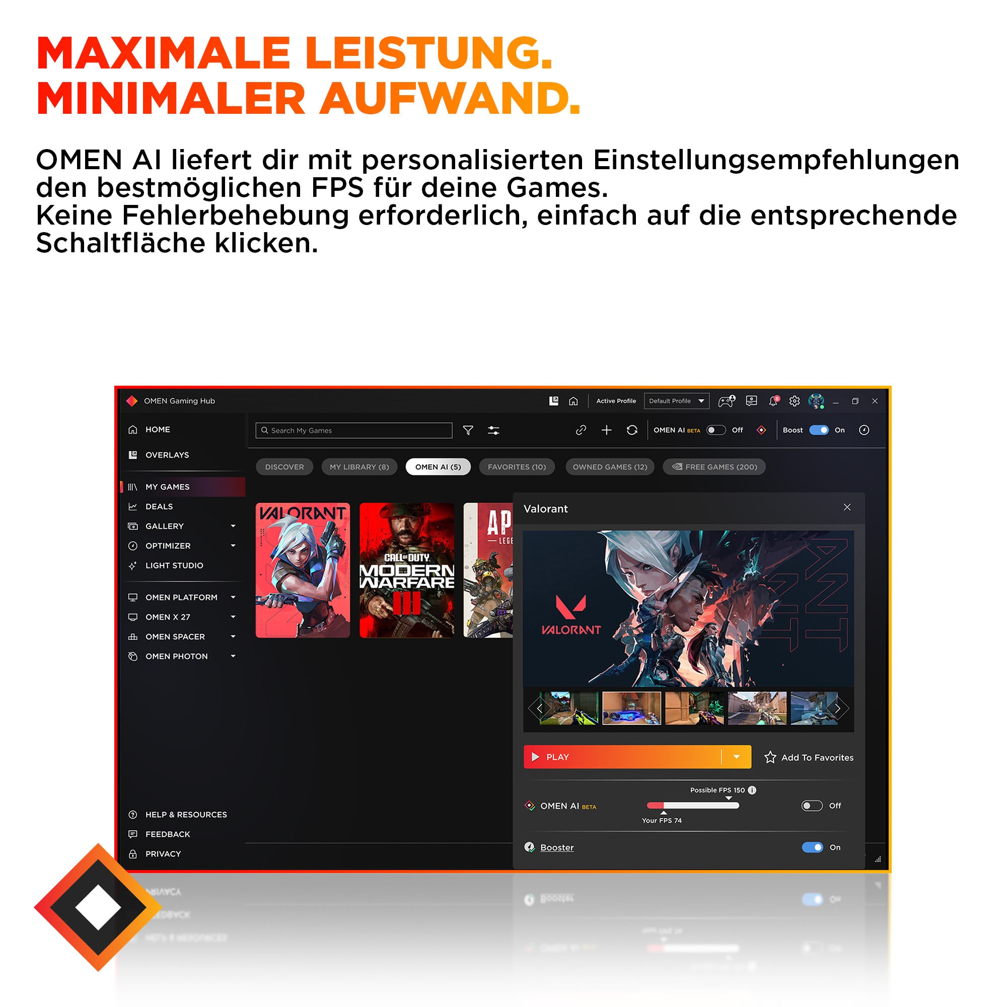 HP Gaming-PC »OMEN 16L DT TG03-0285ng«
