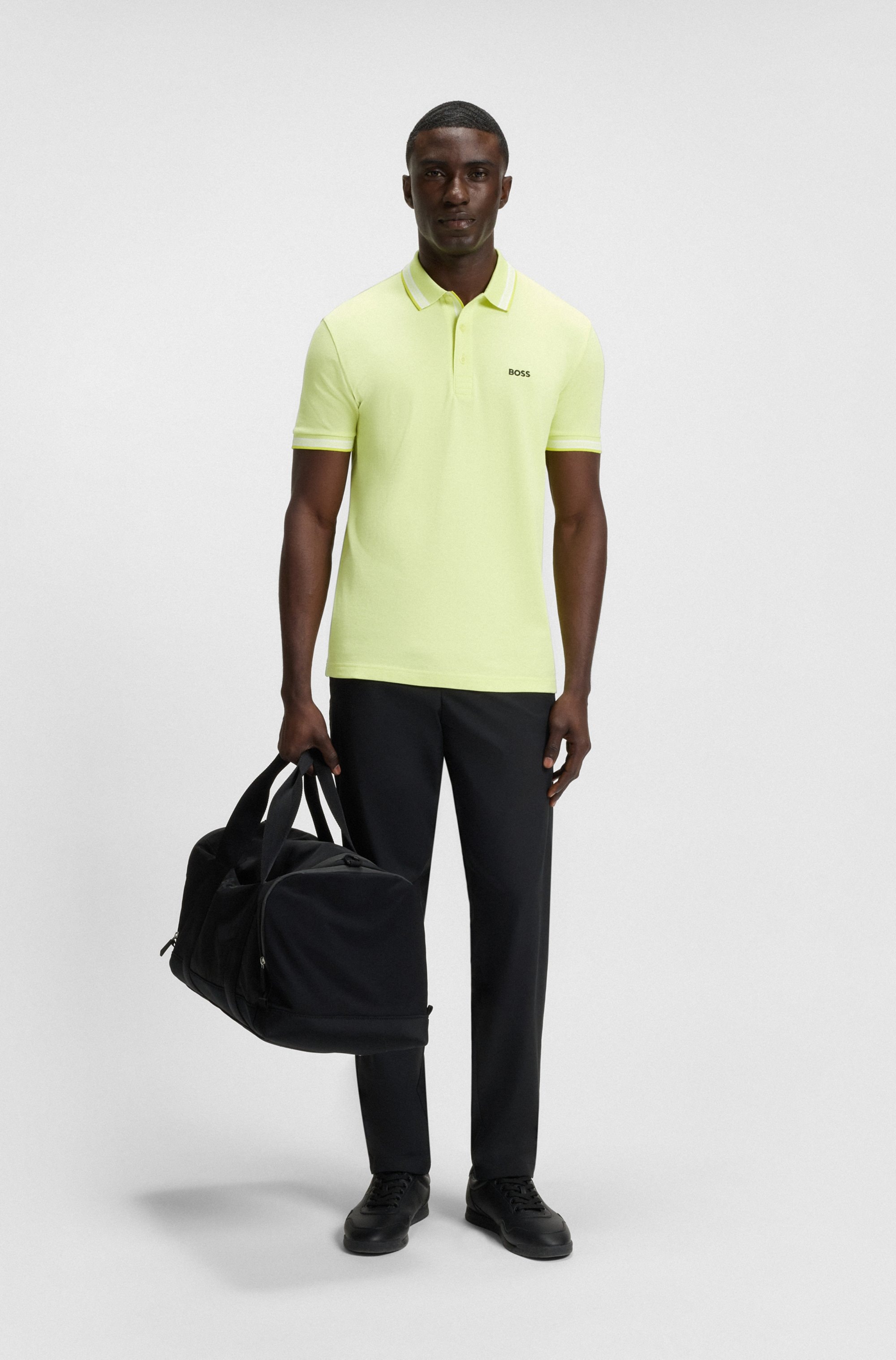 BOSS GREEN Poloshirt »Paddy«, mit kontrastfarbenen Streifen am Kragen