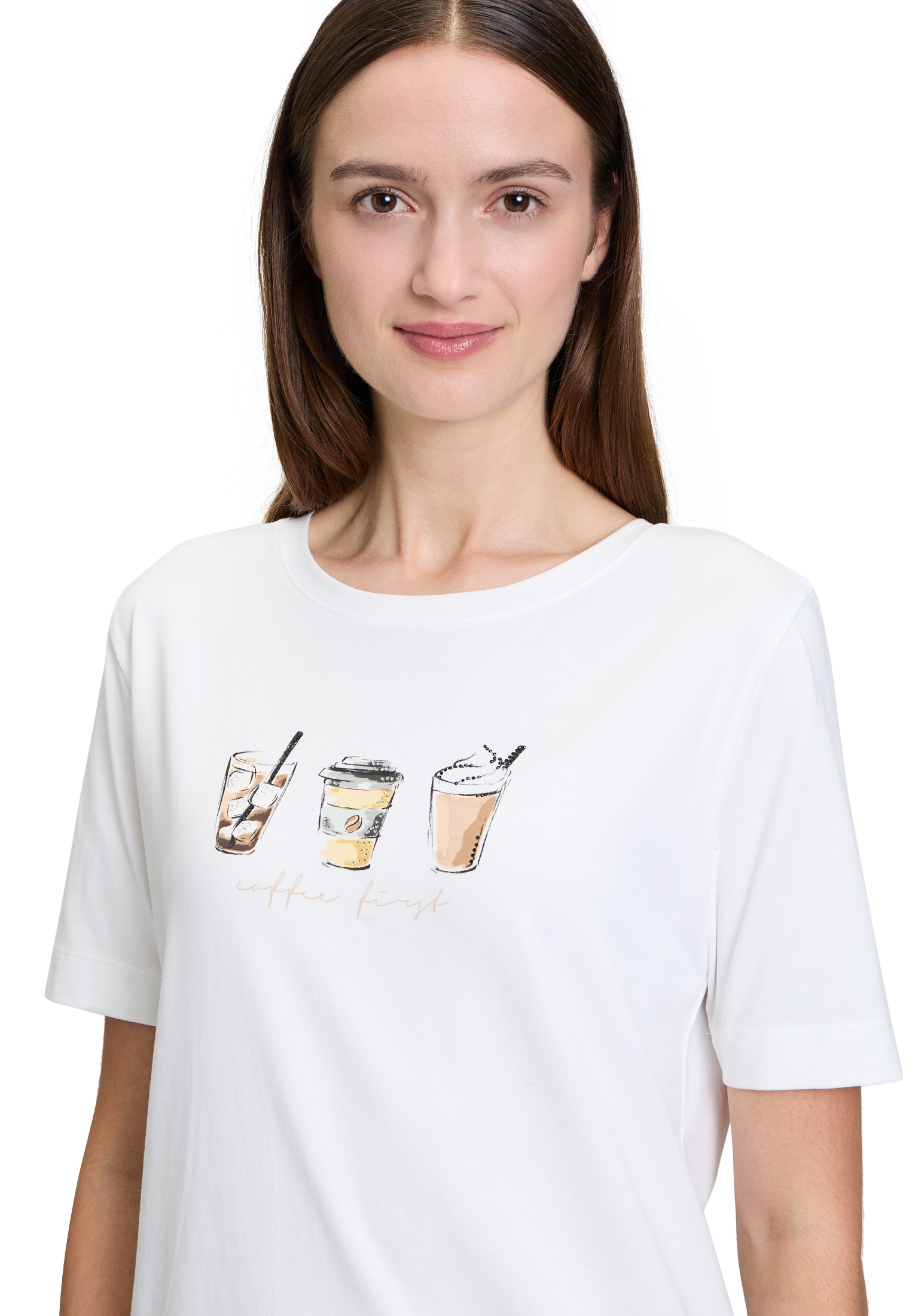 Betty&Co T-Shirt »Casual-Shirt mit Strass«
