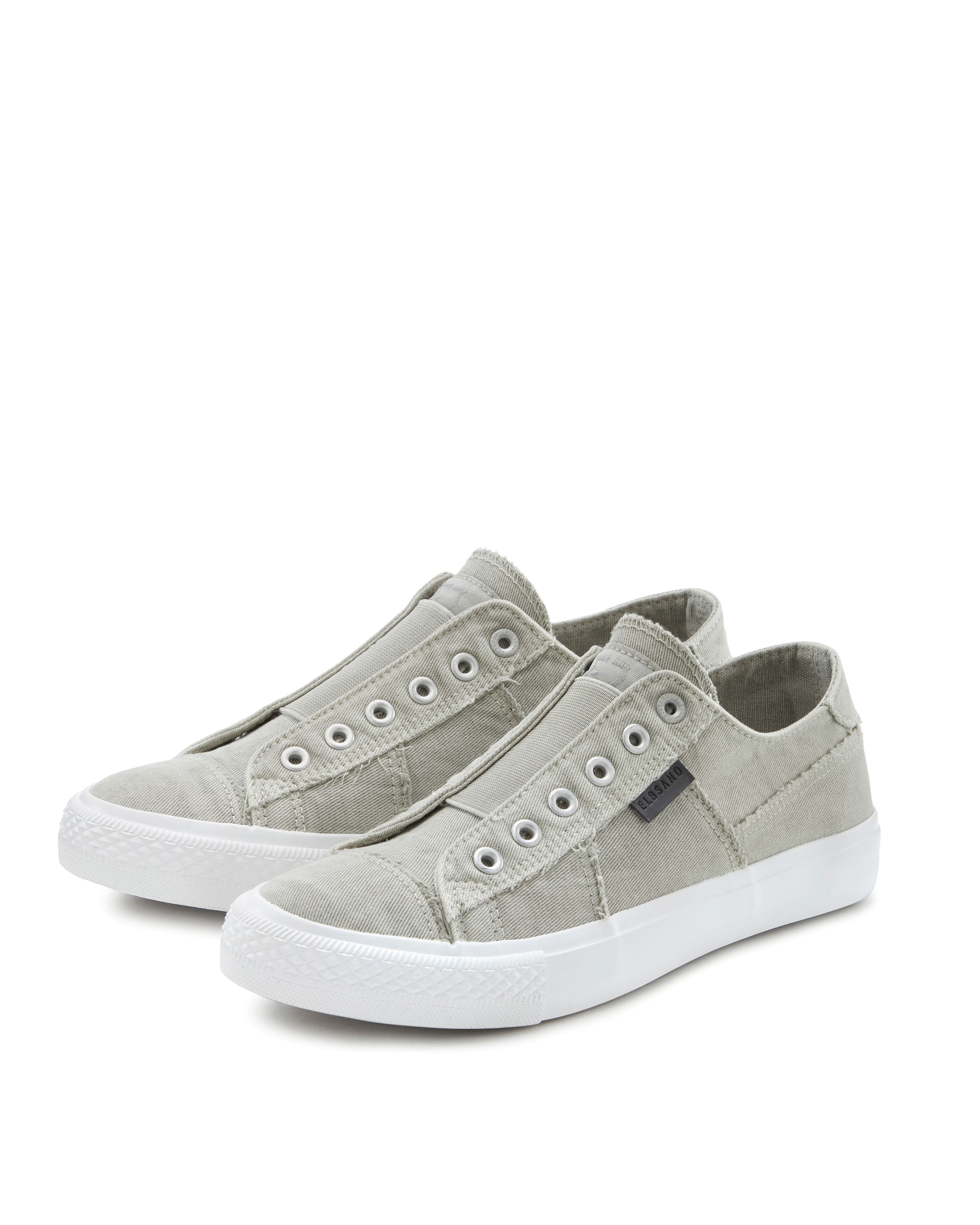 Elbsand Sneaker »Halbschuh, Slipper, Freizeitschuh, Stoffschuhe, Textilschuhe«  aus Textil zum Reinschlüpfen mit elastischem Einsatz