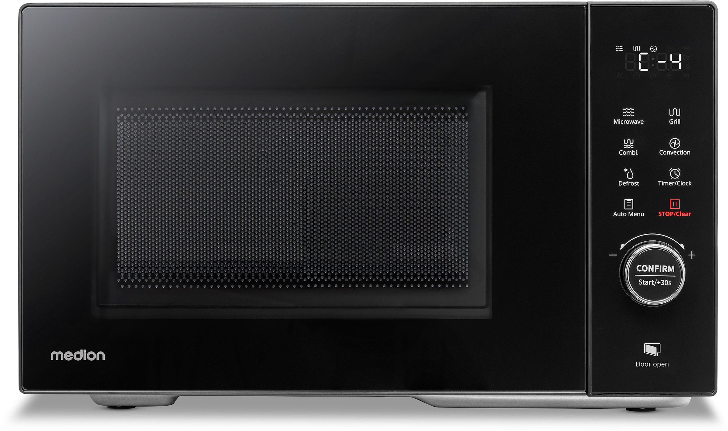 Micro-ondes avec gril et air chaud - MEDION MD12031 - 23 litres - 900 watts - 1000 watts gril - 1680 watts fonction air chaud - inox