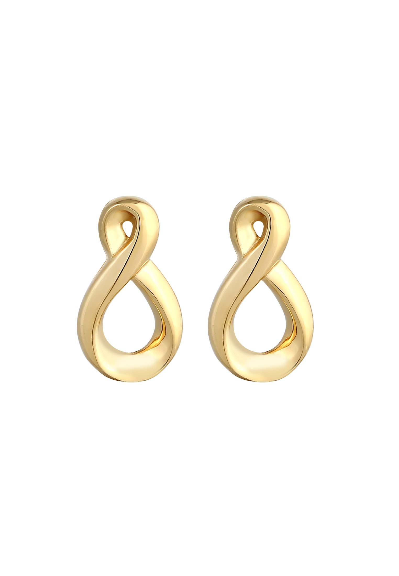 Elli Premium Paar Ohrstecker »Ohrringe Ohrstecker Infinity 585 Gelbgold«