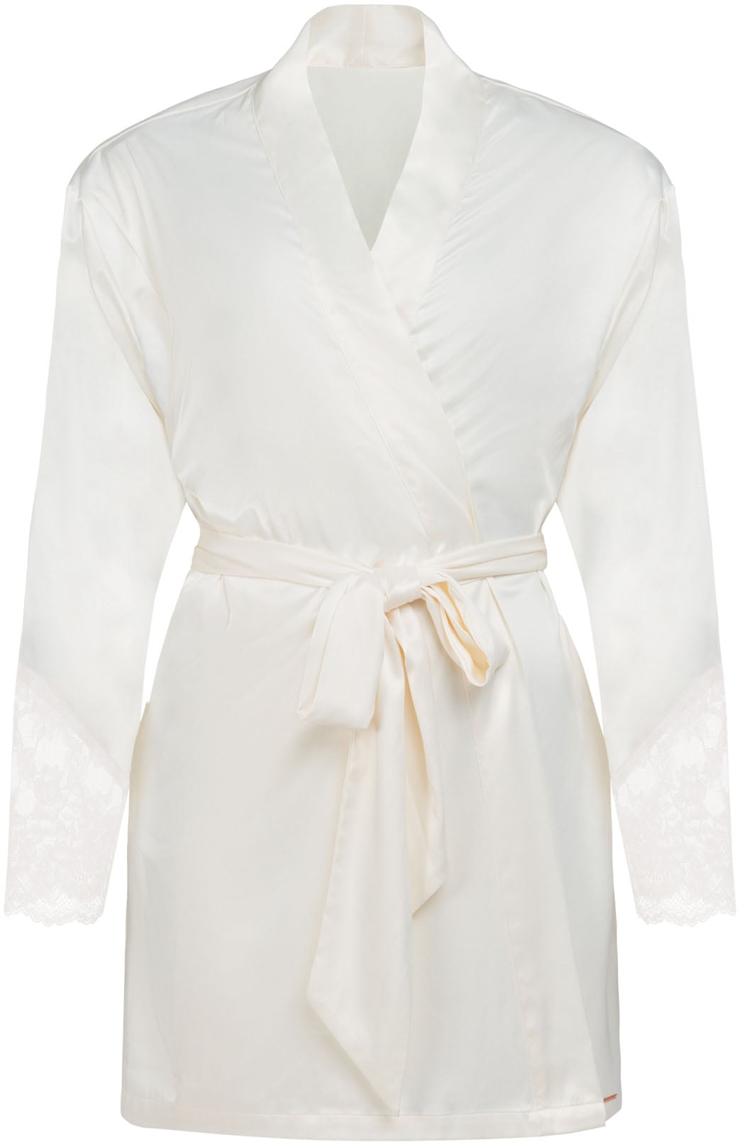 Dorina Kimono »LYRA-SATIN«, mit zarten Spitzendetails