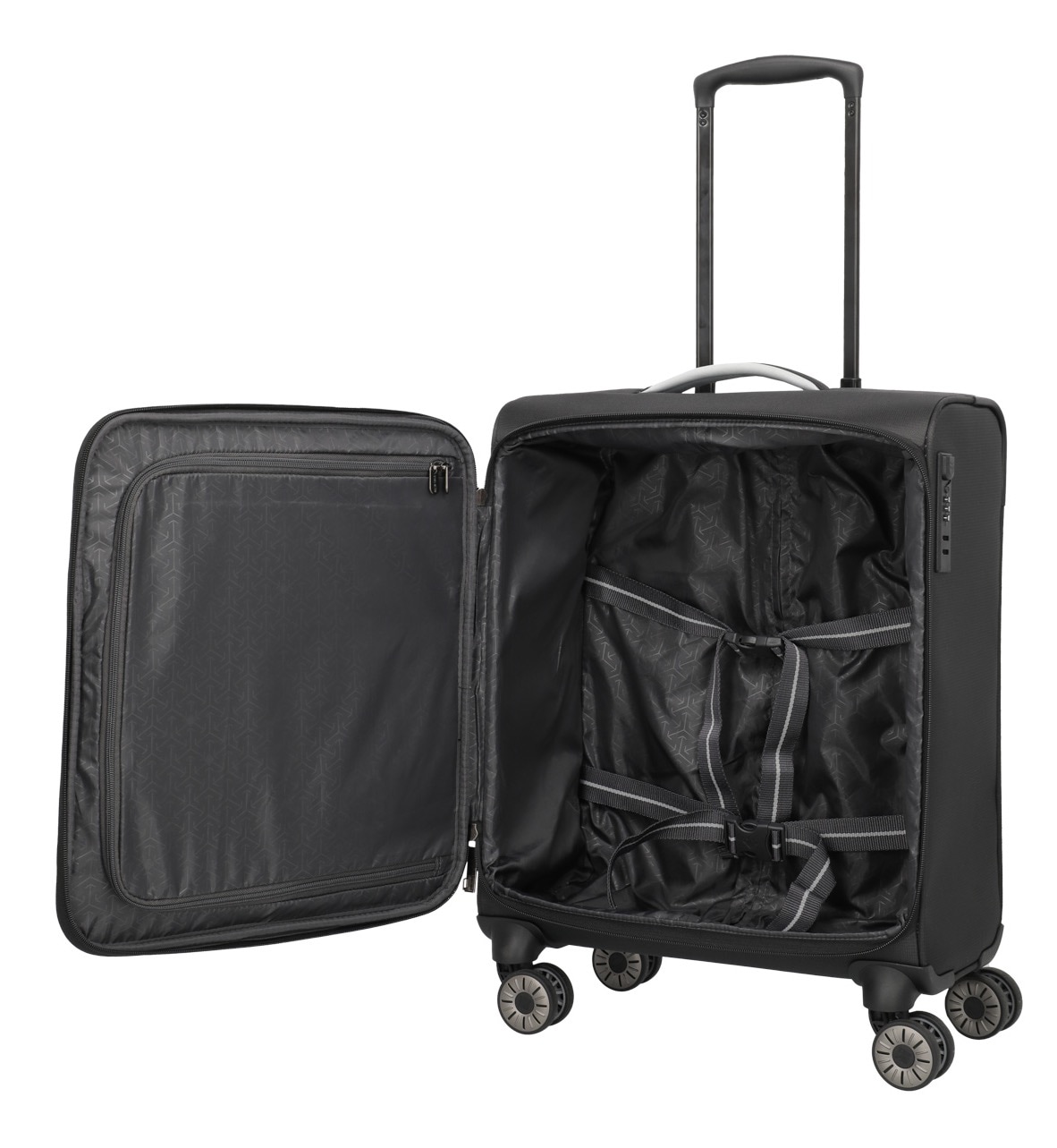 travelite Handgepäck-Trolley »JETPACK Max 4 Cabin Handgepäck Koffer« 41 l 4 Rollen Weichgepäck, passend für Ryanair, Condor und viele gängige Airlines