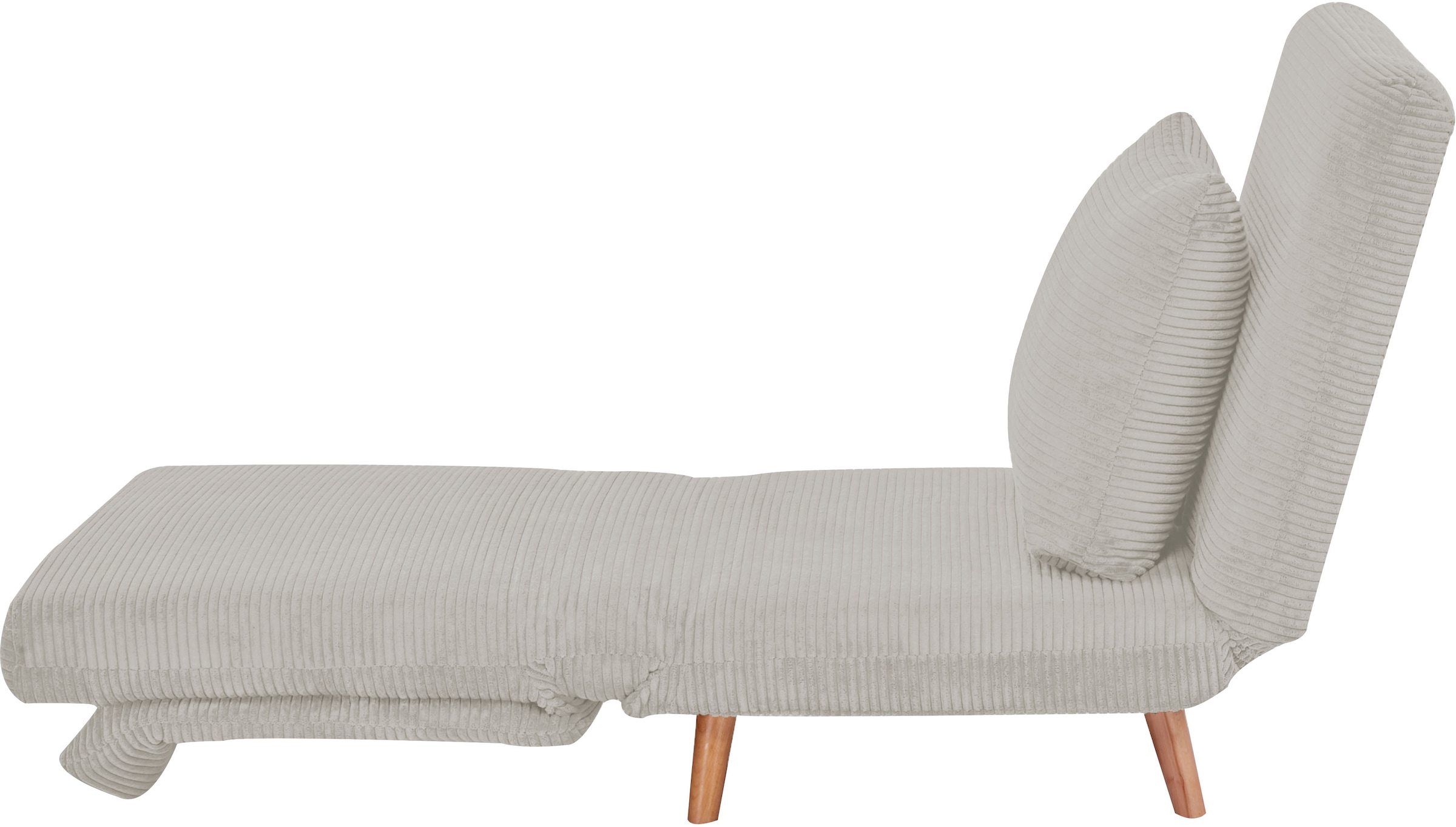 INOSIGN Sessel »AINSLEY«, wandelbar zum Gästebett, Schlafsofa, Webstoff u. Cord-Bezug