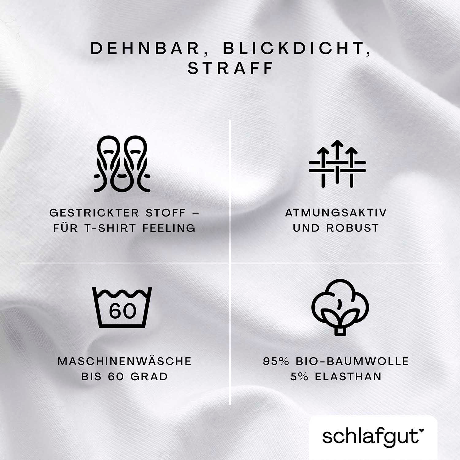 Schlafgut Spannbettlaken »PURE BOXSPRING in Gr. 90x200, 140x200 oder 180x200, für Boxspringbett«, aus Bio-Baumwolle, für Matratzen bis 40 cm Höhe, Bettlaken