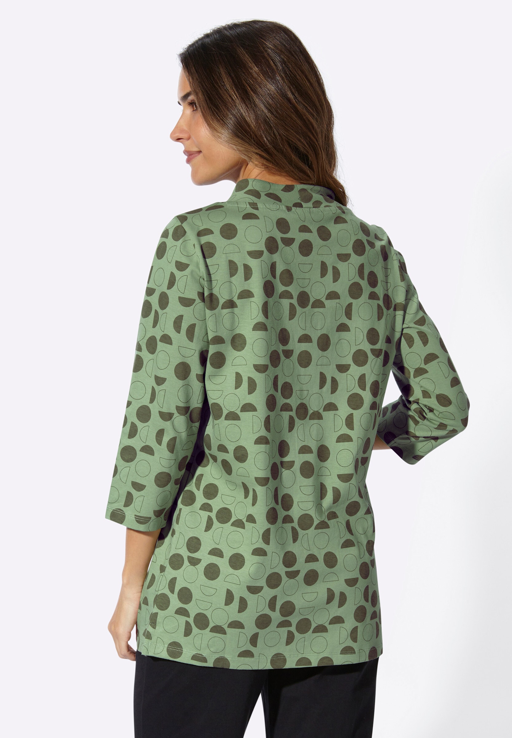 Sieh an! T-Shirt »Longshirt Longshirt mit Seitenschlitzen«