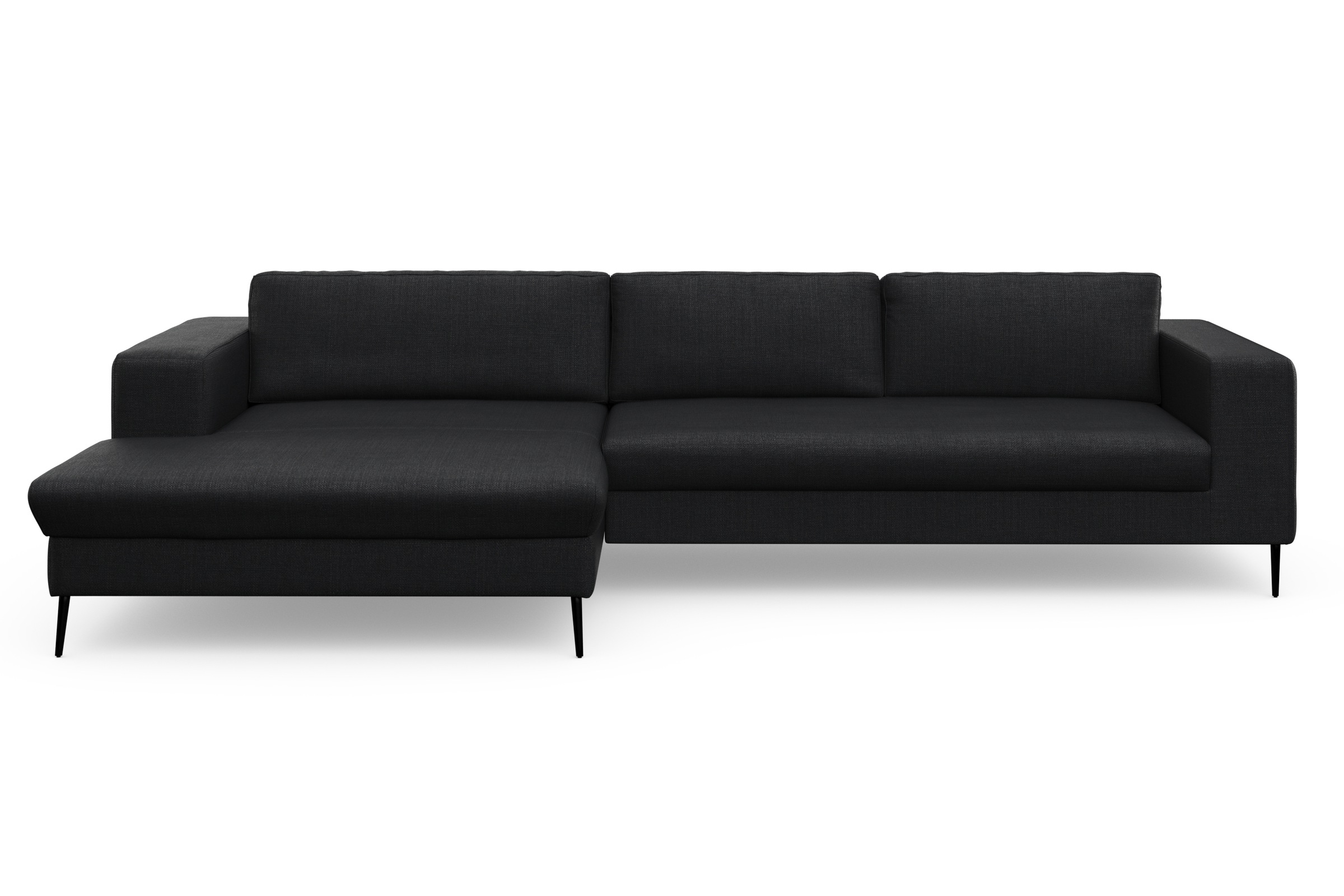 DOMO collection Ecksofa »Modica, zeitlos und elegant, L-Form«, moderne Optik mit extrabreiter Recamiere, auch in Cord