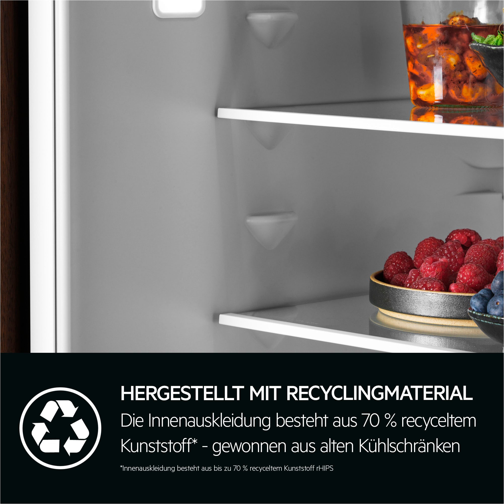 AEG Einbaukühlgefrierkombination Serie 7000 »TSC7M183EC«, 245 Liter, GreenZone-Vitamine bleiben erhalten, NoFrost, Festtür