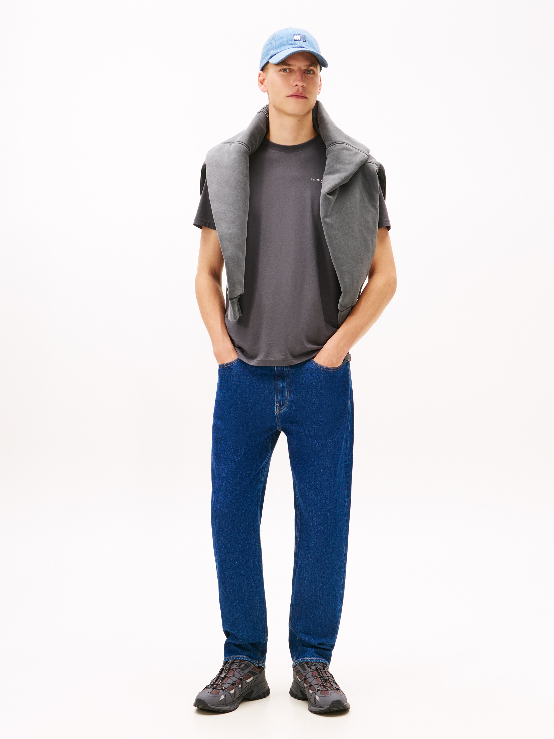 Tommy Jeans T-Shirt »TJM SLIM FIT LINEAR 2PACK« Packung, 2 Stk. Rundhals, Jersey