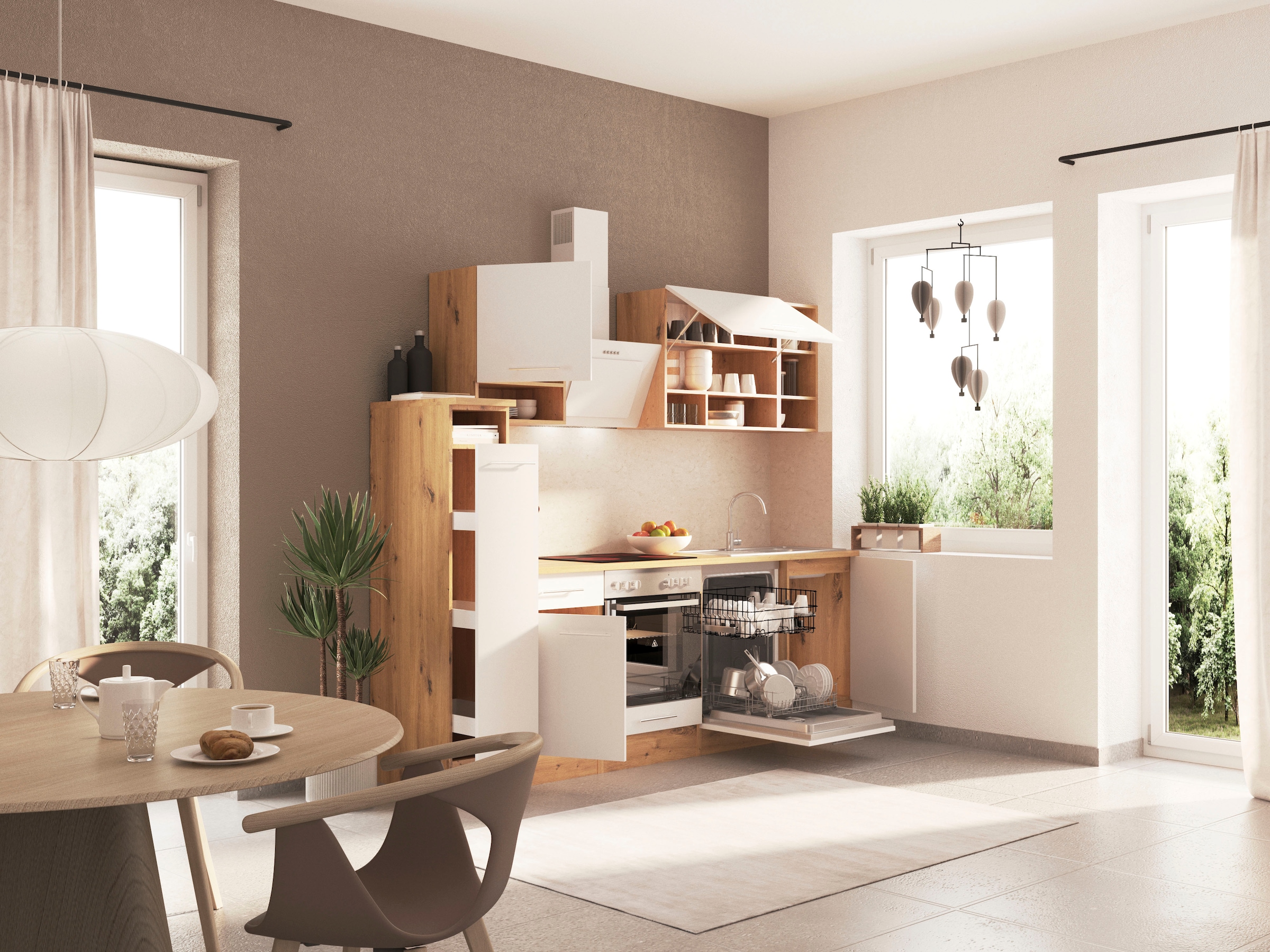 RESPEKTA Küche »Hilde« Breite 250 cm, wechselseitig aufbaubar, exkl. Konfiguration für OTTO