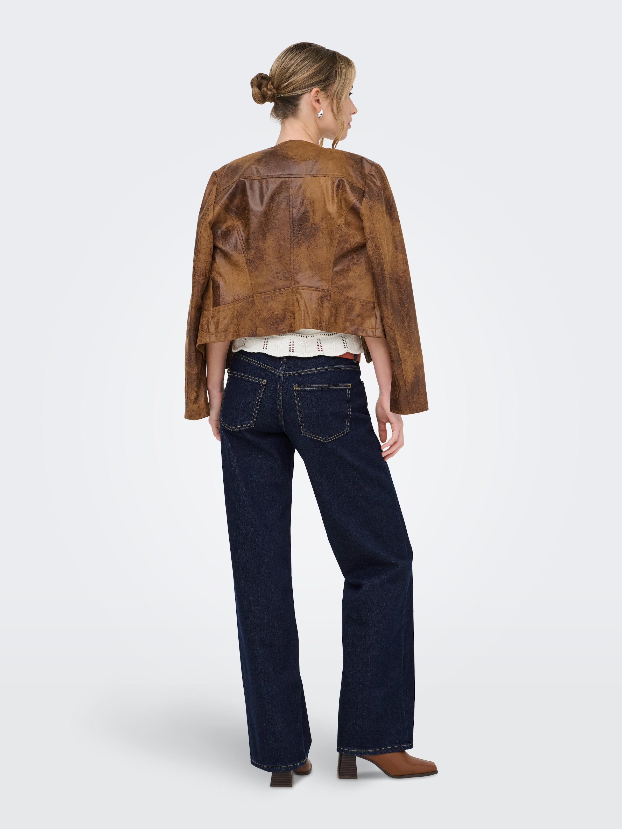 ONLY High-waist-Jeans »ONLJUICY LW WIDE LEG DNM RINSE MAE NOOS« Baumwollmischung, high waist, wide fit