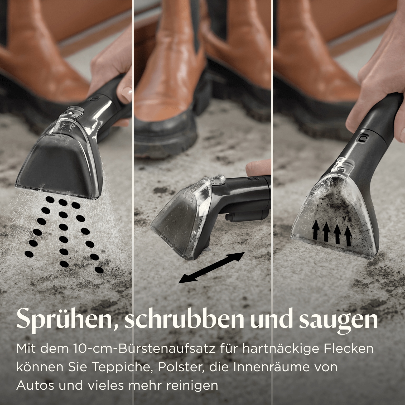 Bissell Wasch-Sauger »SpotClean Mini Select, leicht & klein, starke Saugleistung, Dual-Tank«, 12.5kPa, reinigt Flecken auf Teppich, Polster, Autositz
