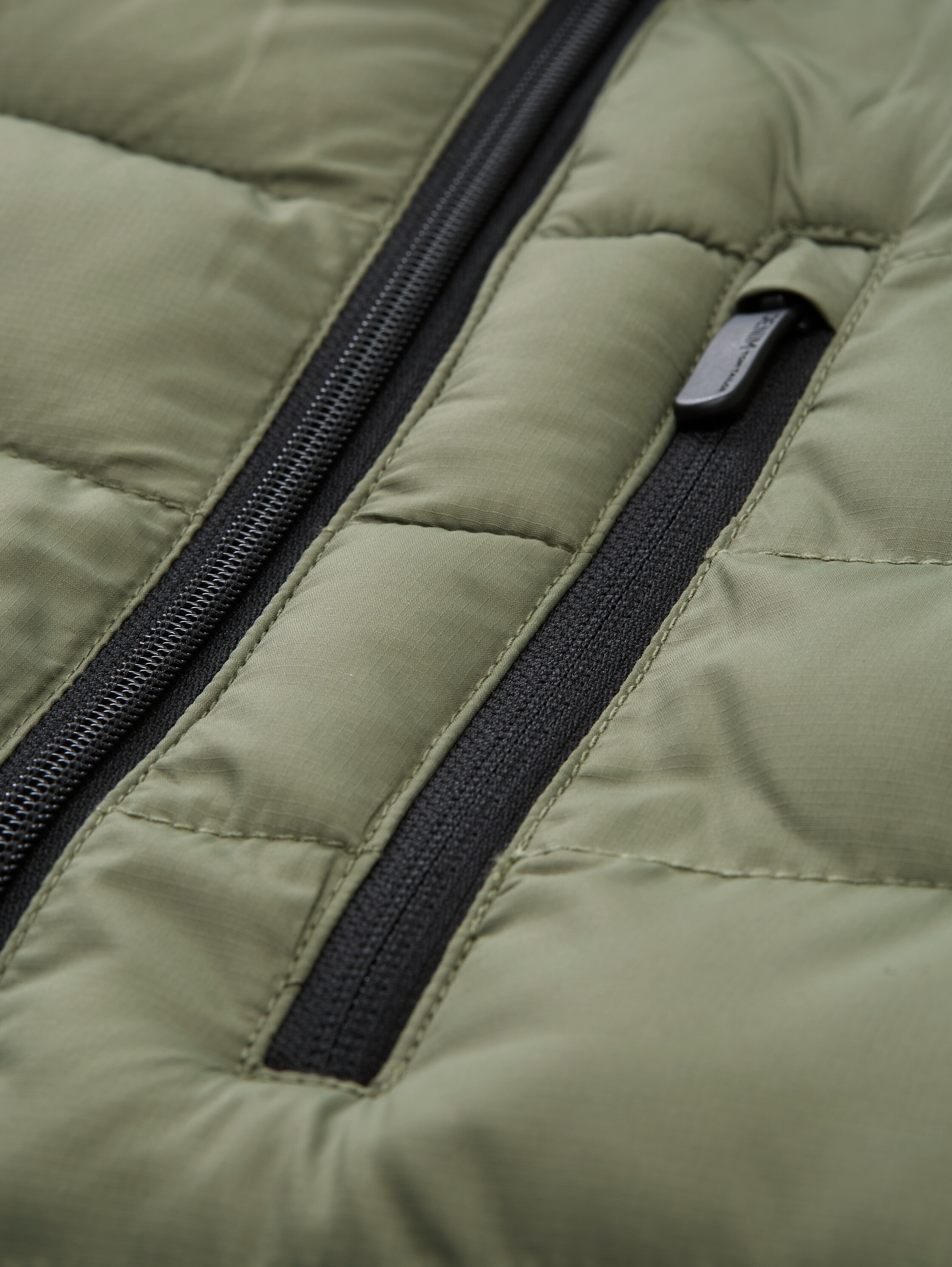 TOM TAILOR Denim Steppjacke ohne Kapuze mit Stehkragen