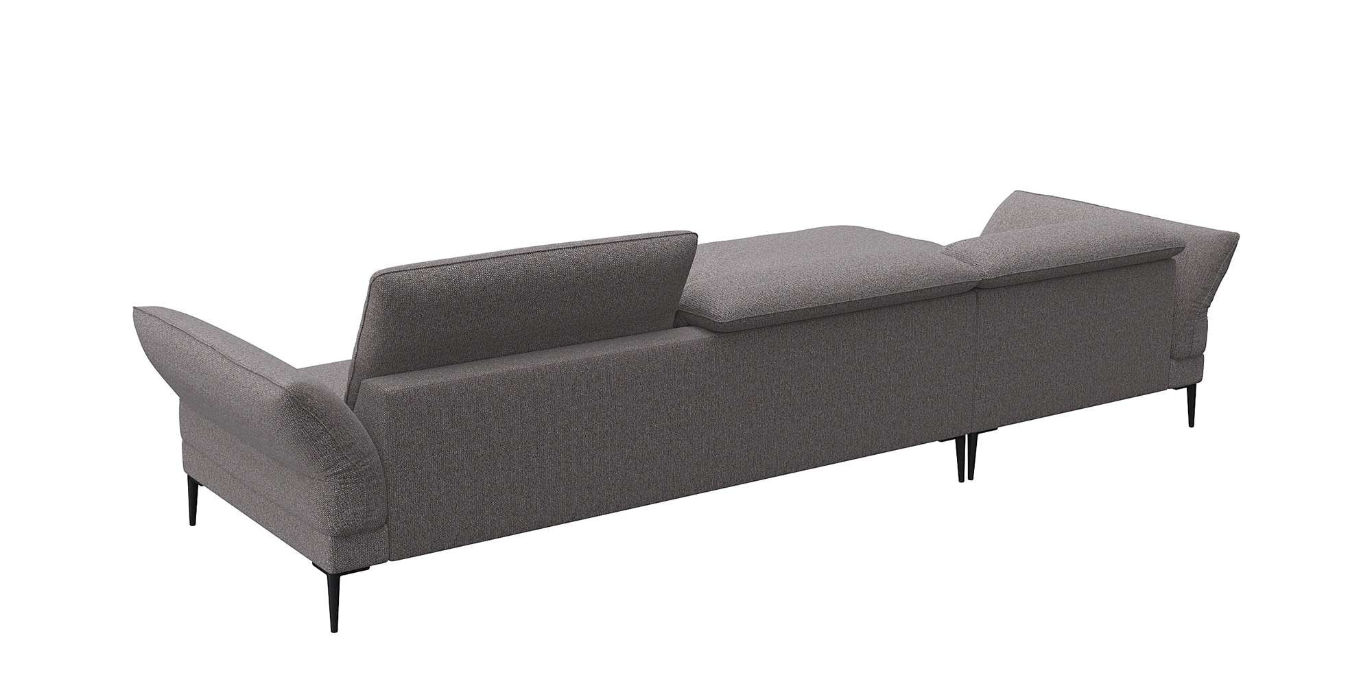FLEXLUX Ecksofa »Salino, Funktionssofa mit Recamiere, Relaxsofa, Ecksofa« Sofa mit Arm- und Kopfteil-Verstellungen, Kaltschaum & Stahl-Wellen