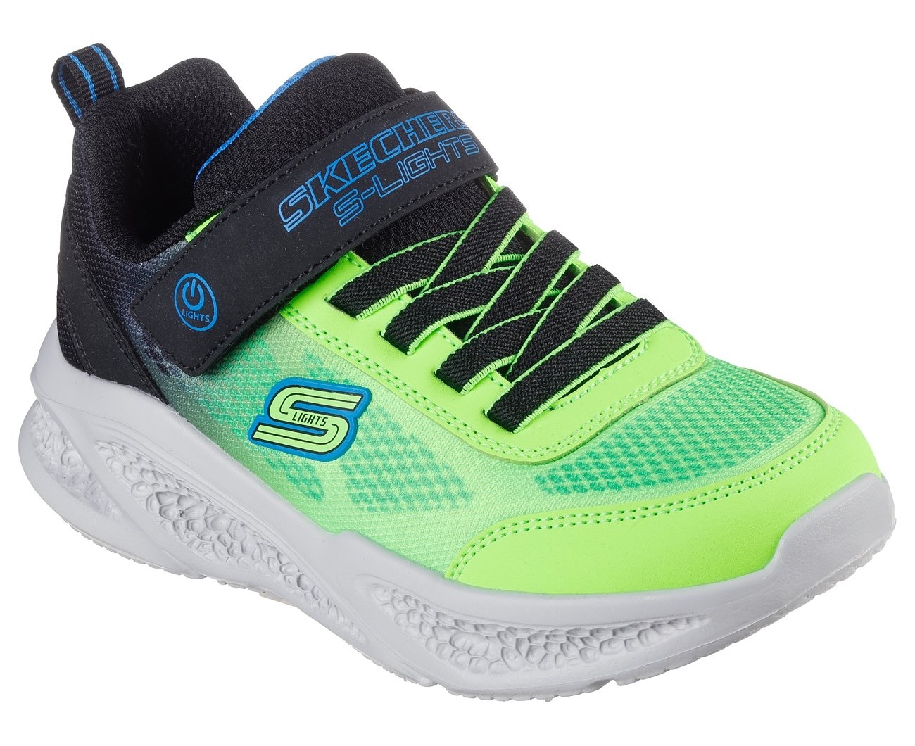 Skechers Sneaker »SKECHERS METEOR-LIGHTS«, Klettschuh mit Blinkfunktion, Größenschablone zum Download