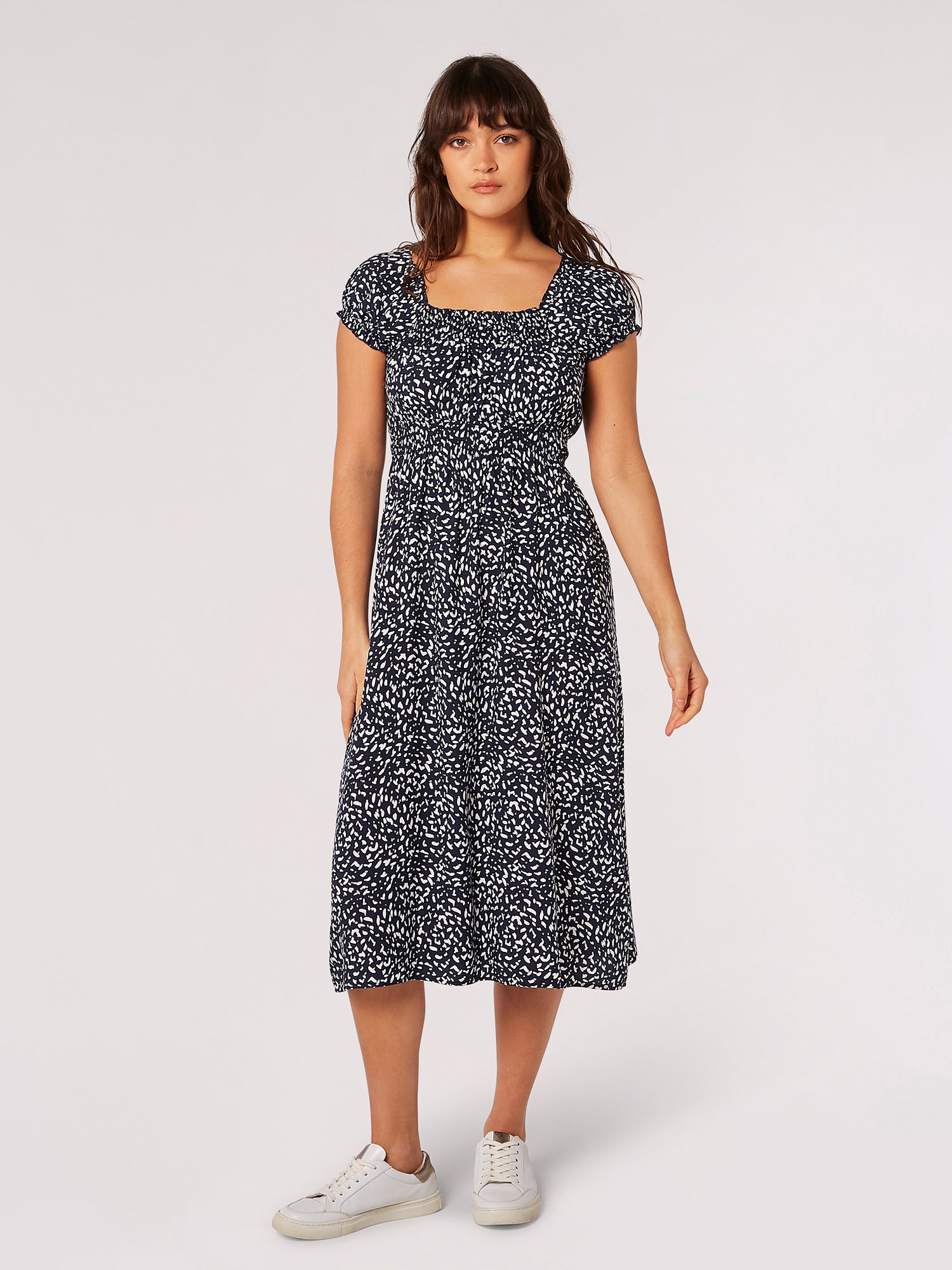 Apricot Druckkleid »Midikleid« Elastischer Bund